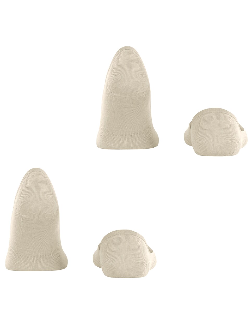 Pack de Dois Pezinhos Invisíveis Lisos Bege-3