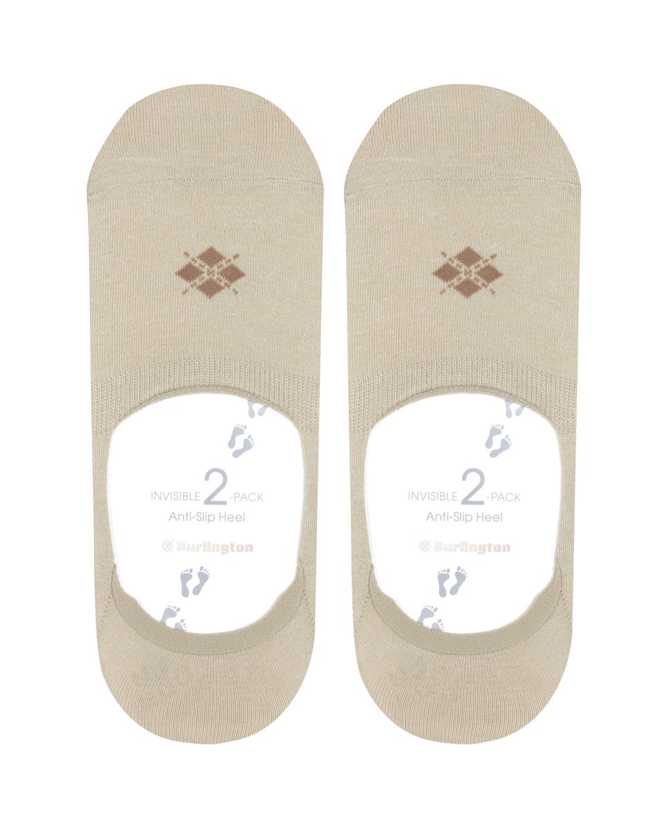 Pack de dos pinkies caballero invisibles lisos - Burlington - Beige Beige-5