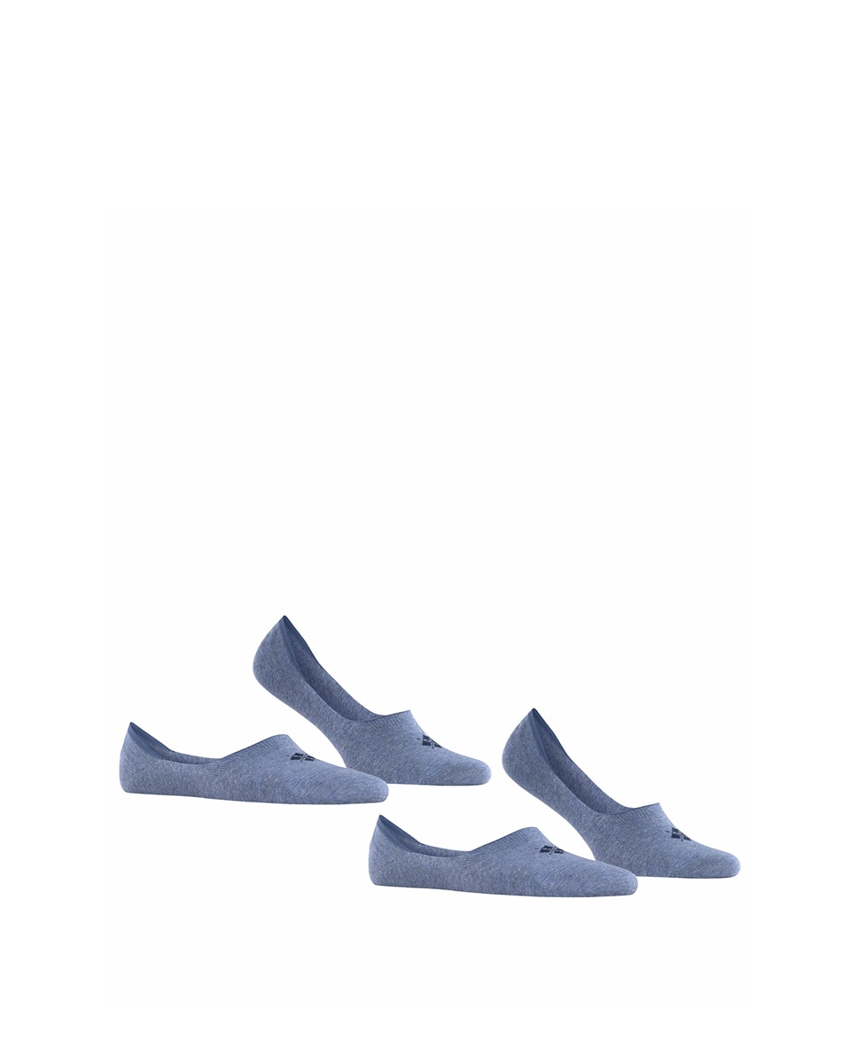 Imagen 1 de Pack de dos calcetines invisibles lisos Azul