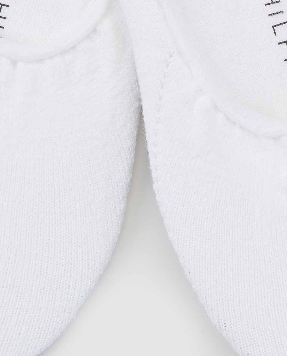 Pack de 2 Pares de Meias Invisíveis Branco-2