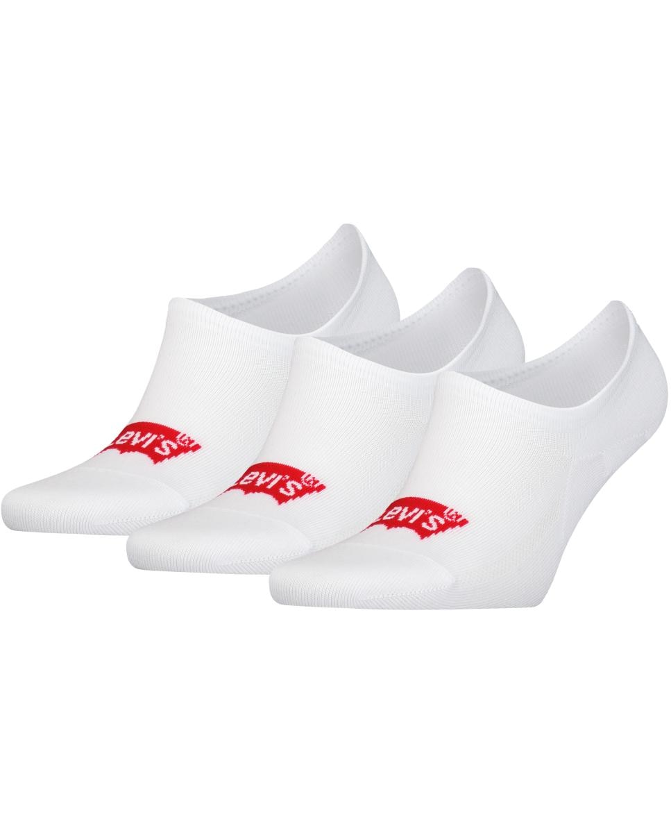 Pack de 3 Pares de Meias Básicas. Pezinhos Unissexo com Logótipo de Batwing - Branco Branco-2