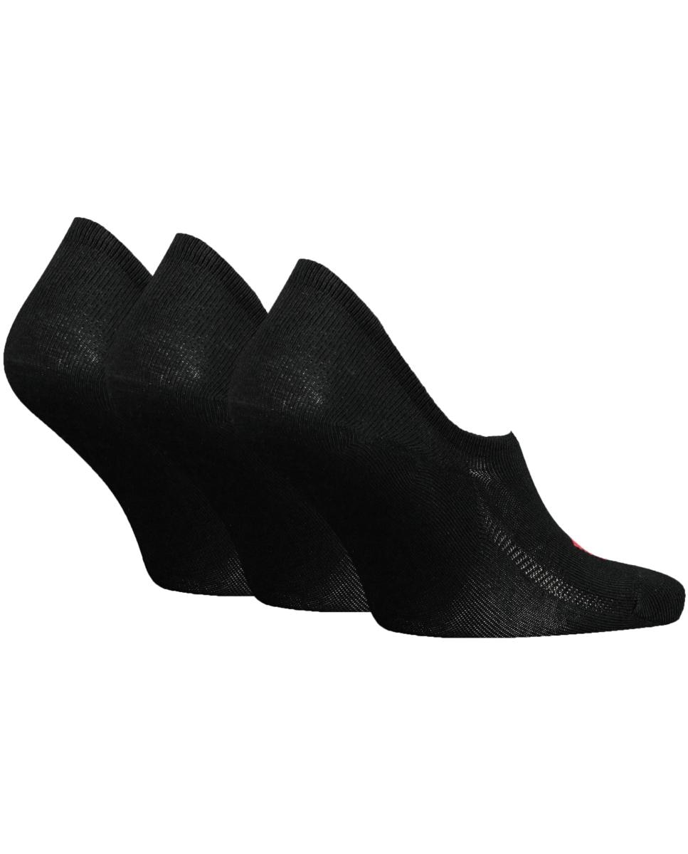 Imagem 0 de Pack de 3 Pares de Meias Básicas. Pezinhos Unissexo com Logótipo Batwing - Preto