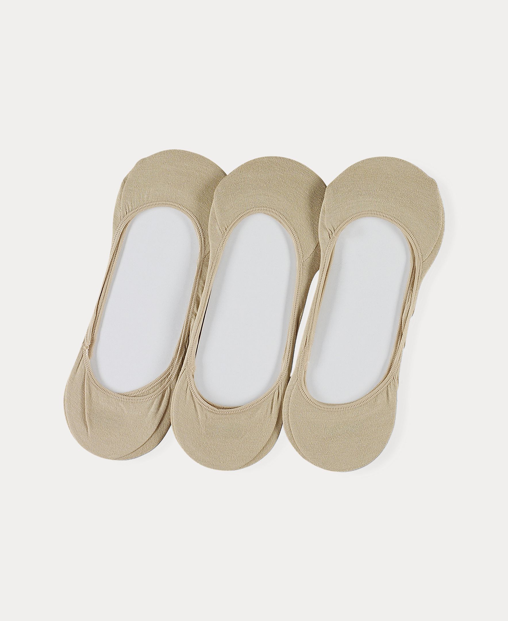 Imagen 1 de Pack de tres pares de pinkies de hombre en algodón - Polo Ralph Lauren - Beige Beige