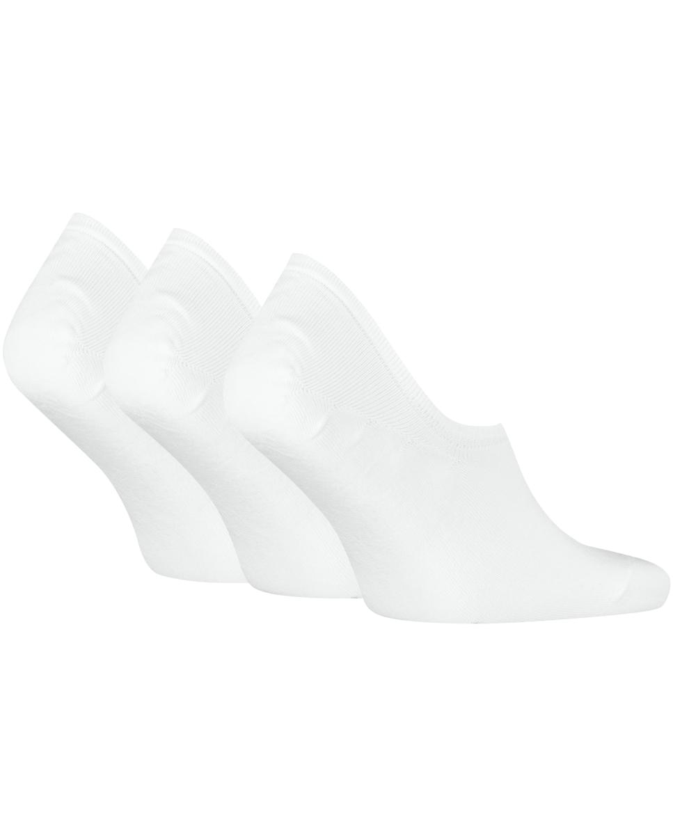 Calcetines invisibles de hombre de Calvin Klein (pack de 3) - Blanco Blanco-1