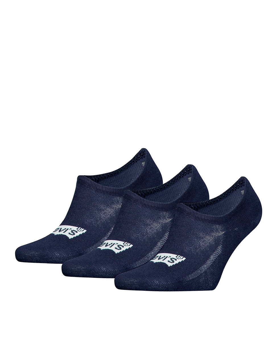 Pack de 3 Pares de Meias Invisíveis Azul-marinho-5