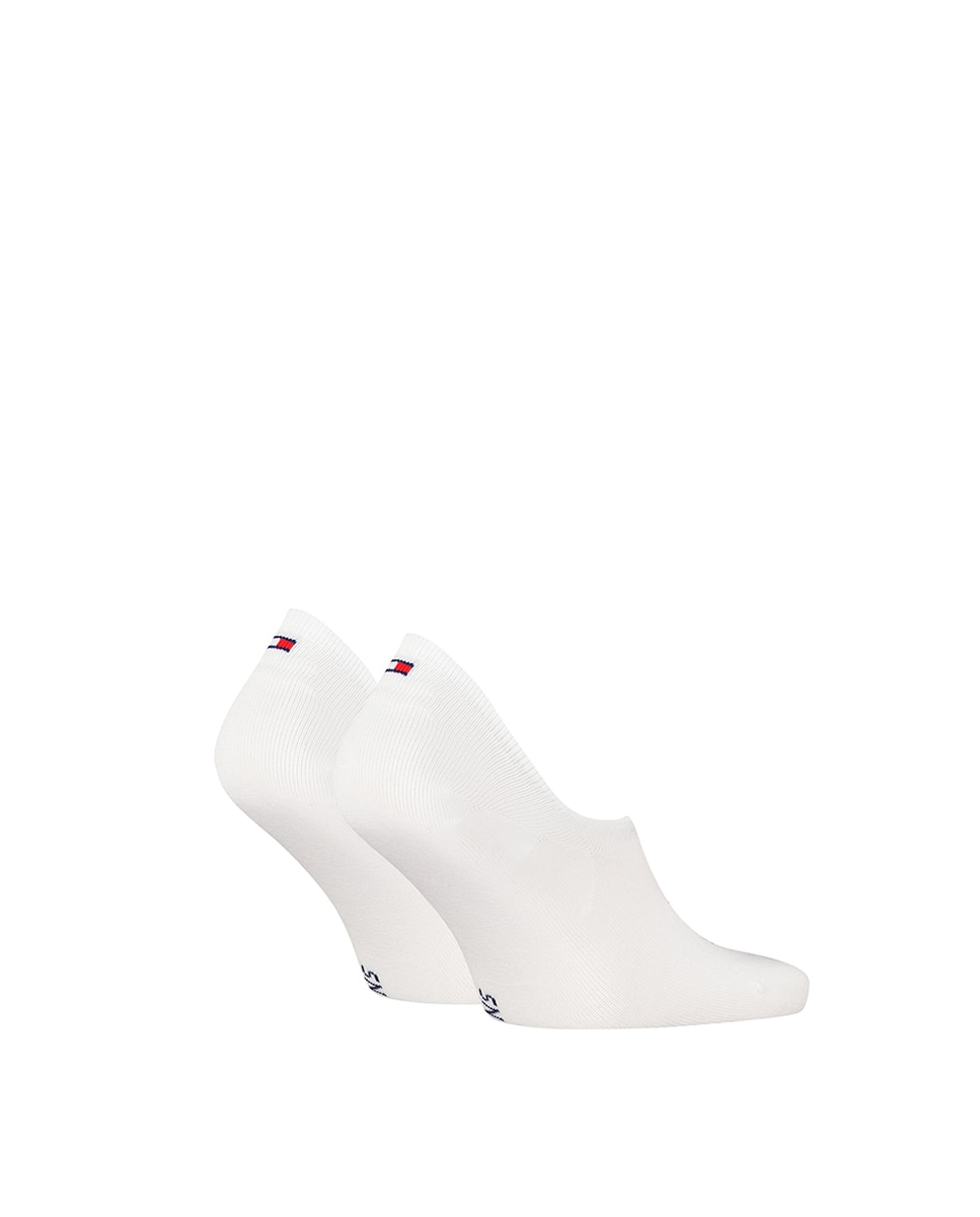 Imagen 1 de Pack de 2 calcetines invisibles unisex de Tommy Hilfiger - Tommy Jeans - Blanco Blanco