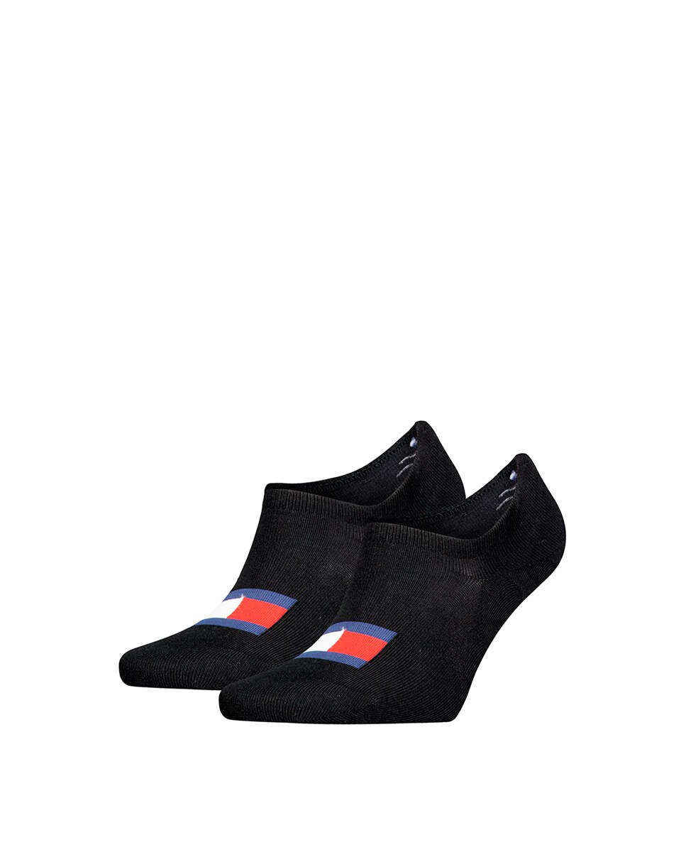 Pack de 2 Pares de Meias Invisíveis Unissexo Preto-2
