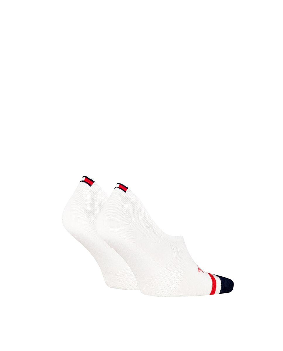 Meias Invisíveis Unissexo (Pack de 2 Pares) Branco-1