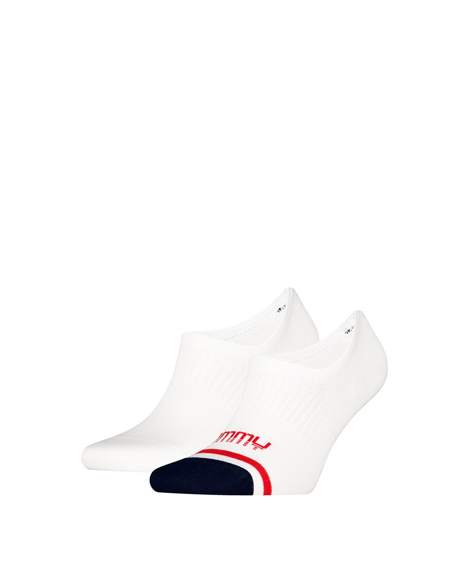 Meias Invisíveis Unissexo (Pack de 2 Pares) Branco-2