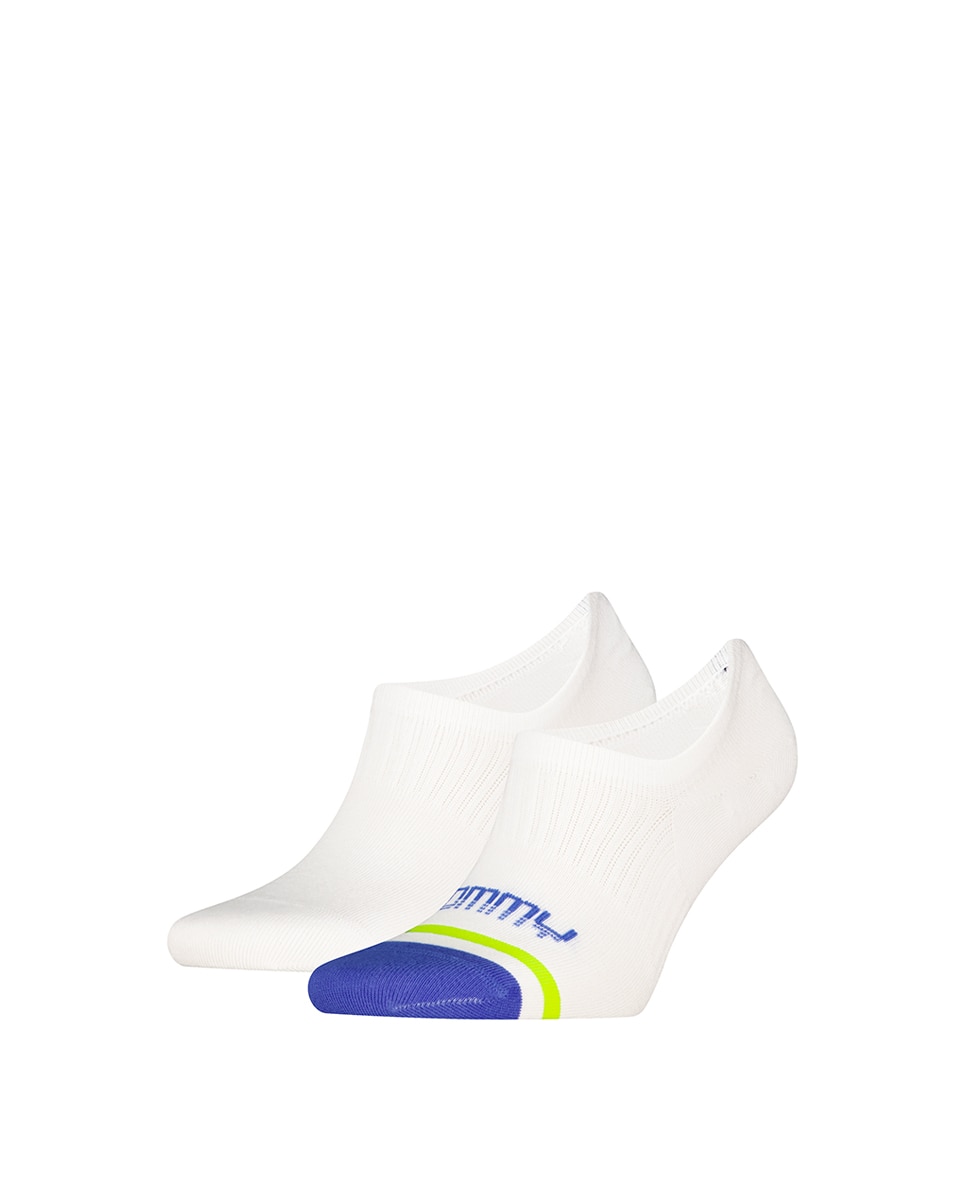 Meias Invisíveis Unissexo (Pack de 2 Pares) Branco-2