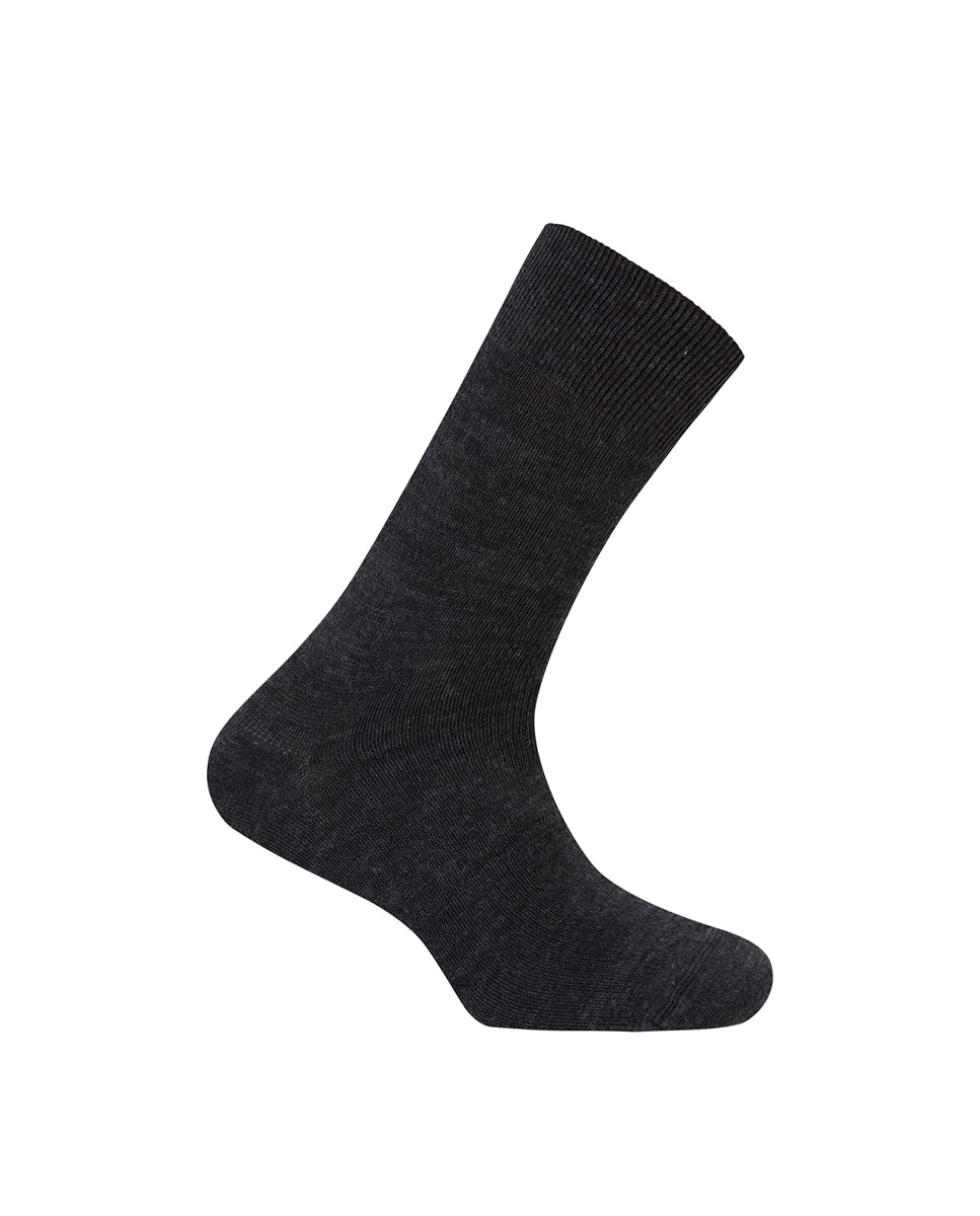 Meias Lisas de Orlon - Termic. Produto Fabricado em Espanha Cinzento-escuro-1
