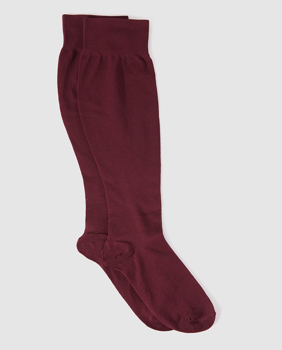 Imagen 0 de Calcetines de hombre Burdeos