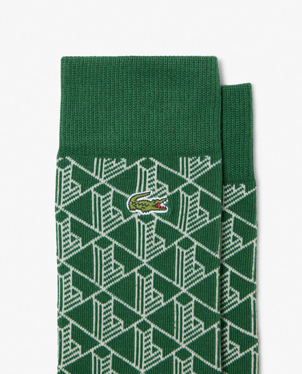 Pack de Três Pares de Meias Compridas - Multicolor Verde-3