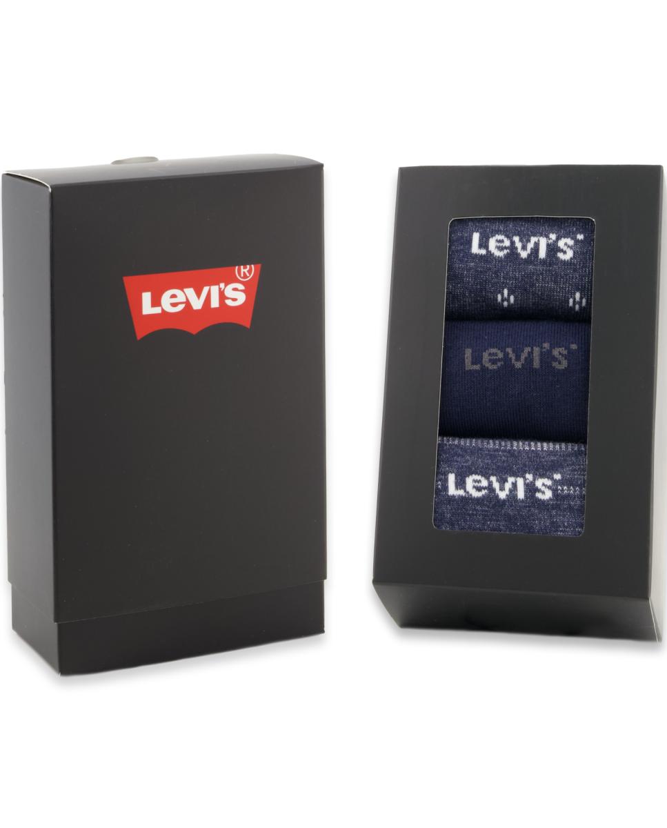 Imagen 0 de Calcetines clásicos de Levi's® (caja de 3) Azul marino