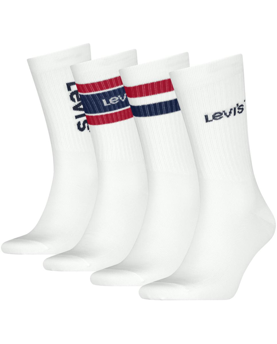 Calcetines de media caña de Levi's® (caja de 4) - Blanco Blanco-2