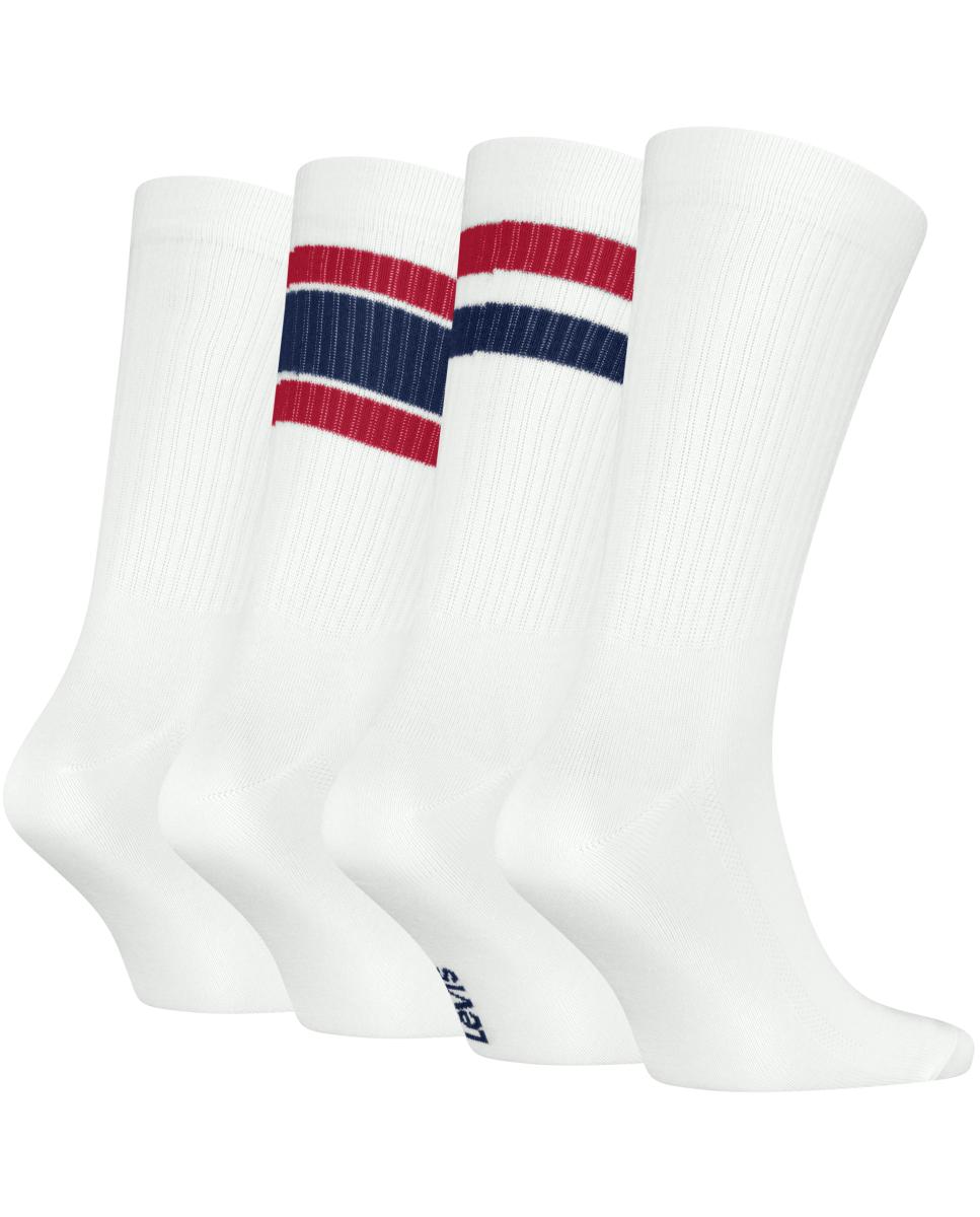 Calcetines de media caña de Levi's® (caja de 4) - Blanco Blanco-3