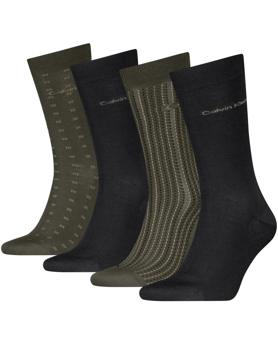 Caixa de Presente com 4 Pares de Meias Clássicas Verde-claro-2