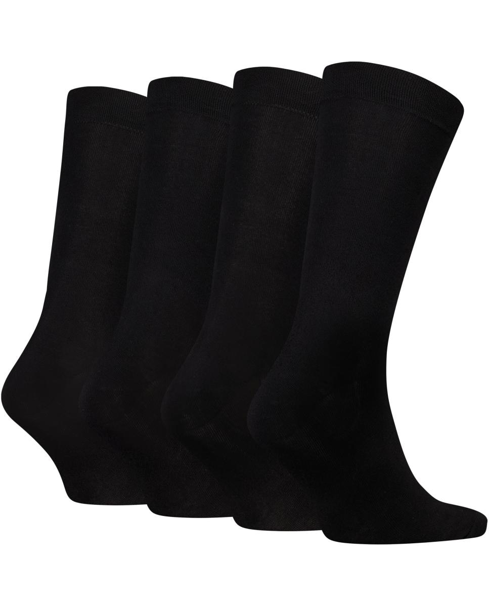 Caixa de Presente com 4 Pares de Meias Clássicas Preto-3