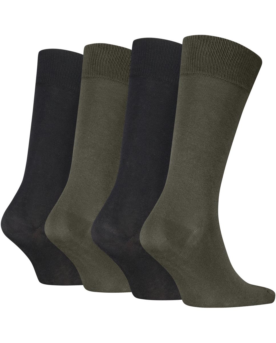 Caixa de Presente com 4 Pares de Meias Clássicas Verde-claro-3