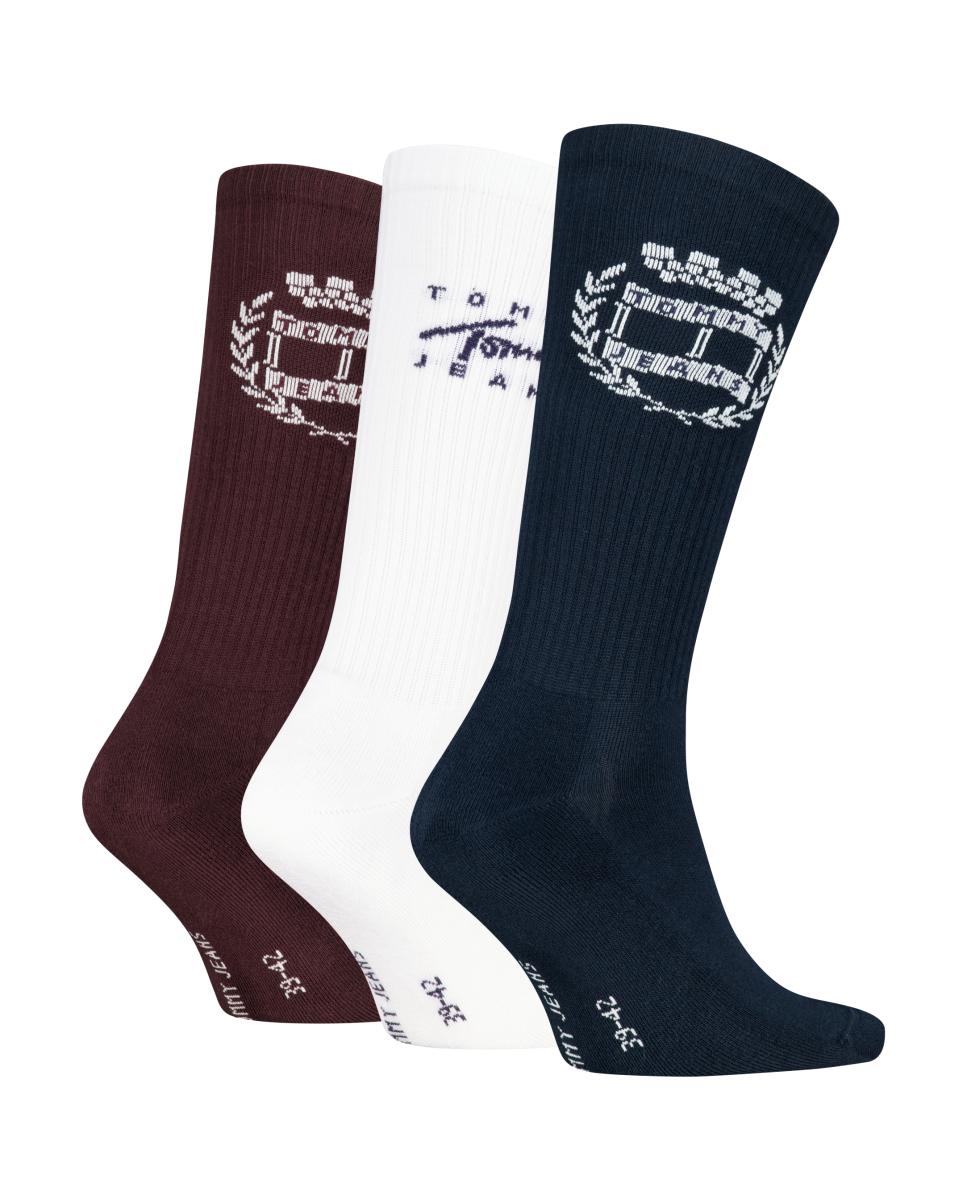 Imagen 1 de Calcetines de media caña unisex de Tommy Jeans (pack de 2) Multicolor