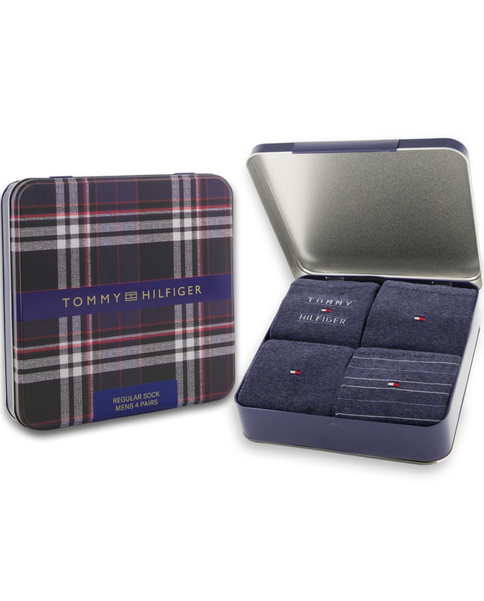 Imagen 1 de Calcetines clásicos de hombre de Tommy Hilfiger (pack de 4) Azul