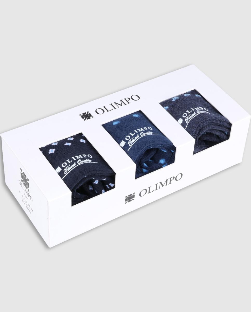 Imagen 1 de Pack calcetín regular hombre Azul