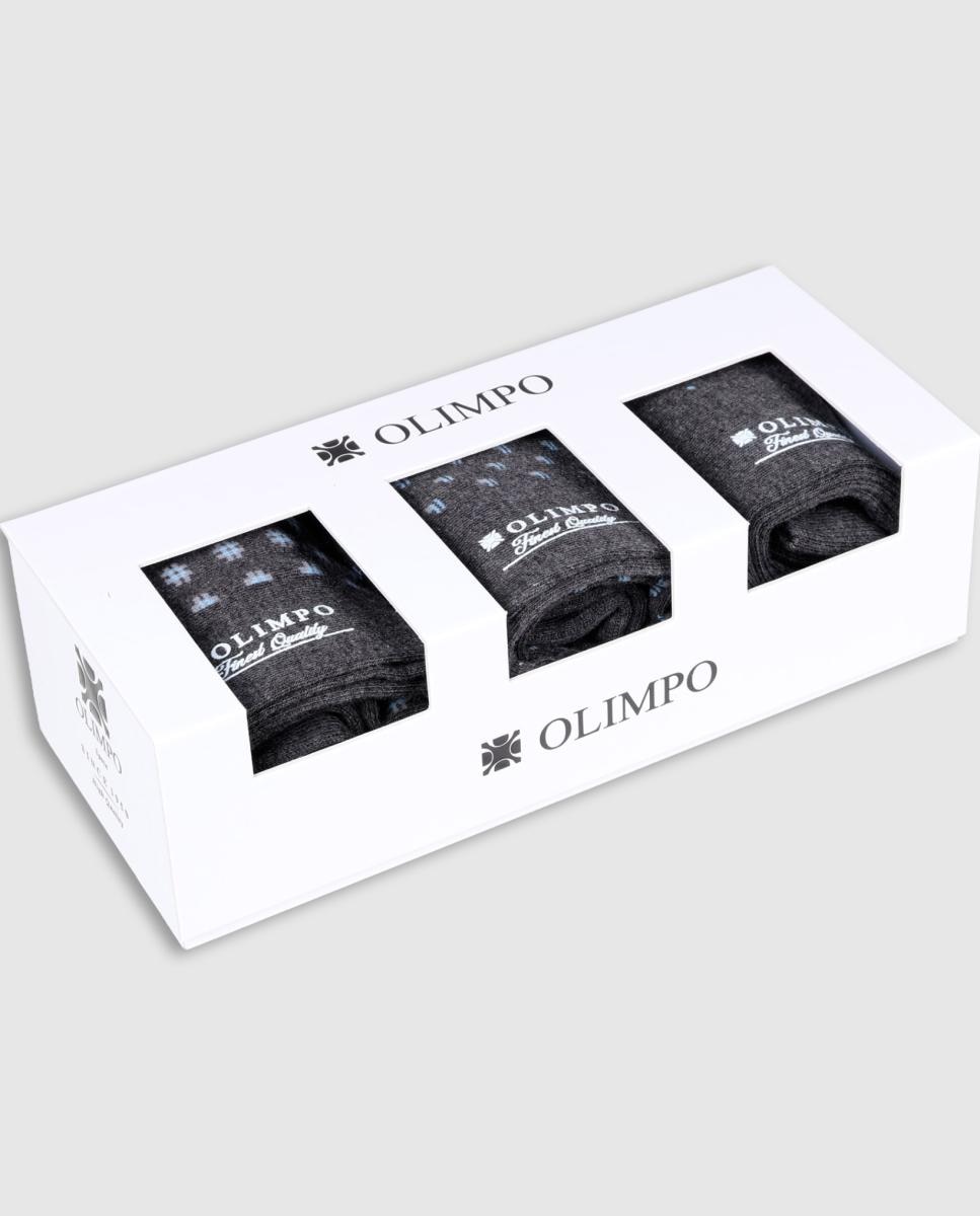Imagen 1 de Pack calcetín regular hombre Gris