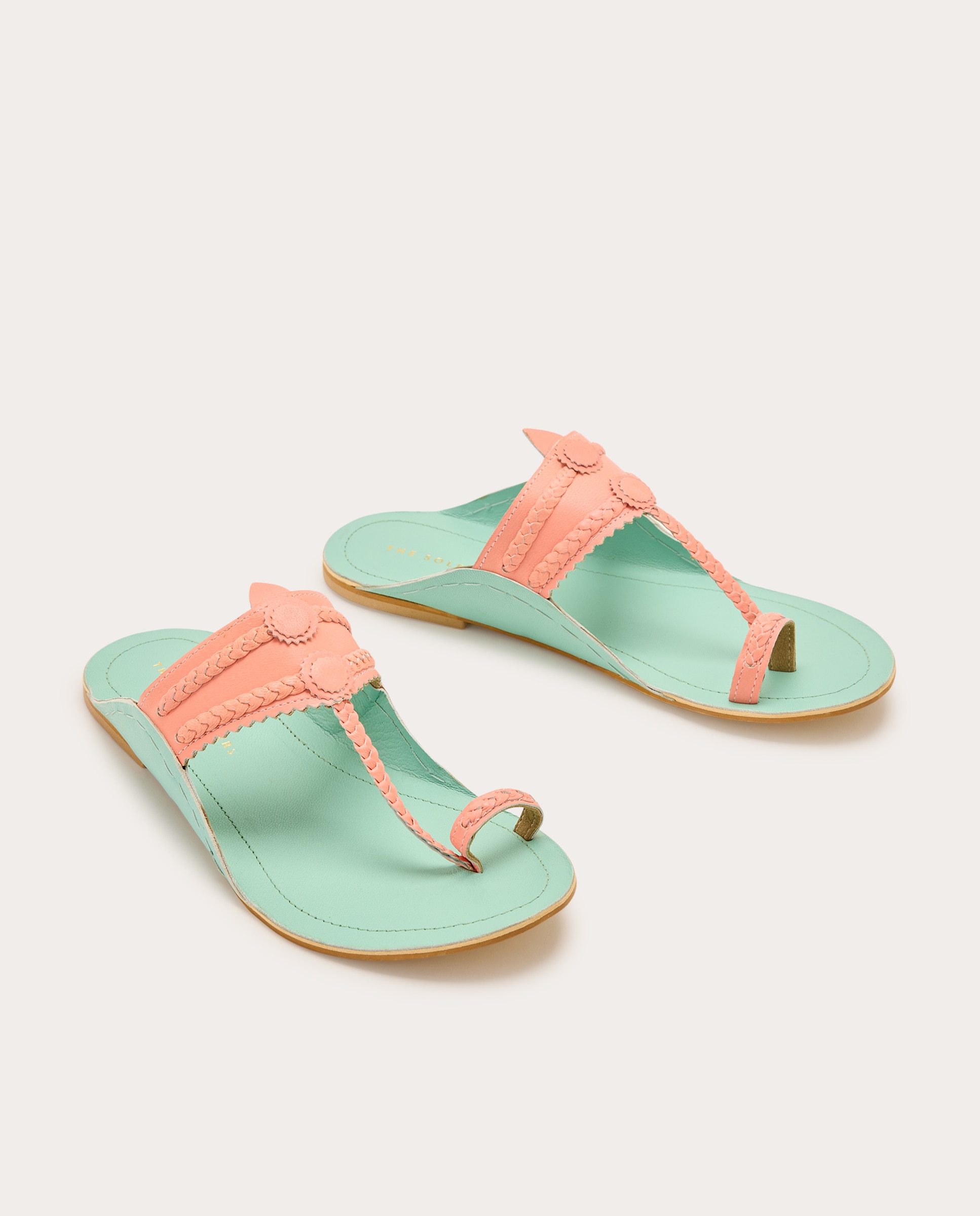 Sandalias planas Two Tones - Rosa Rosa-2
