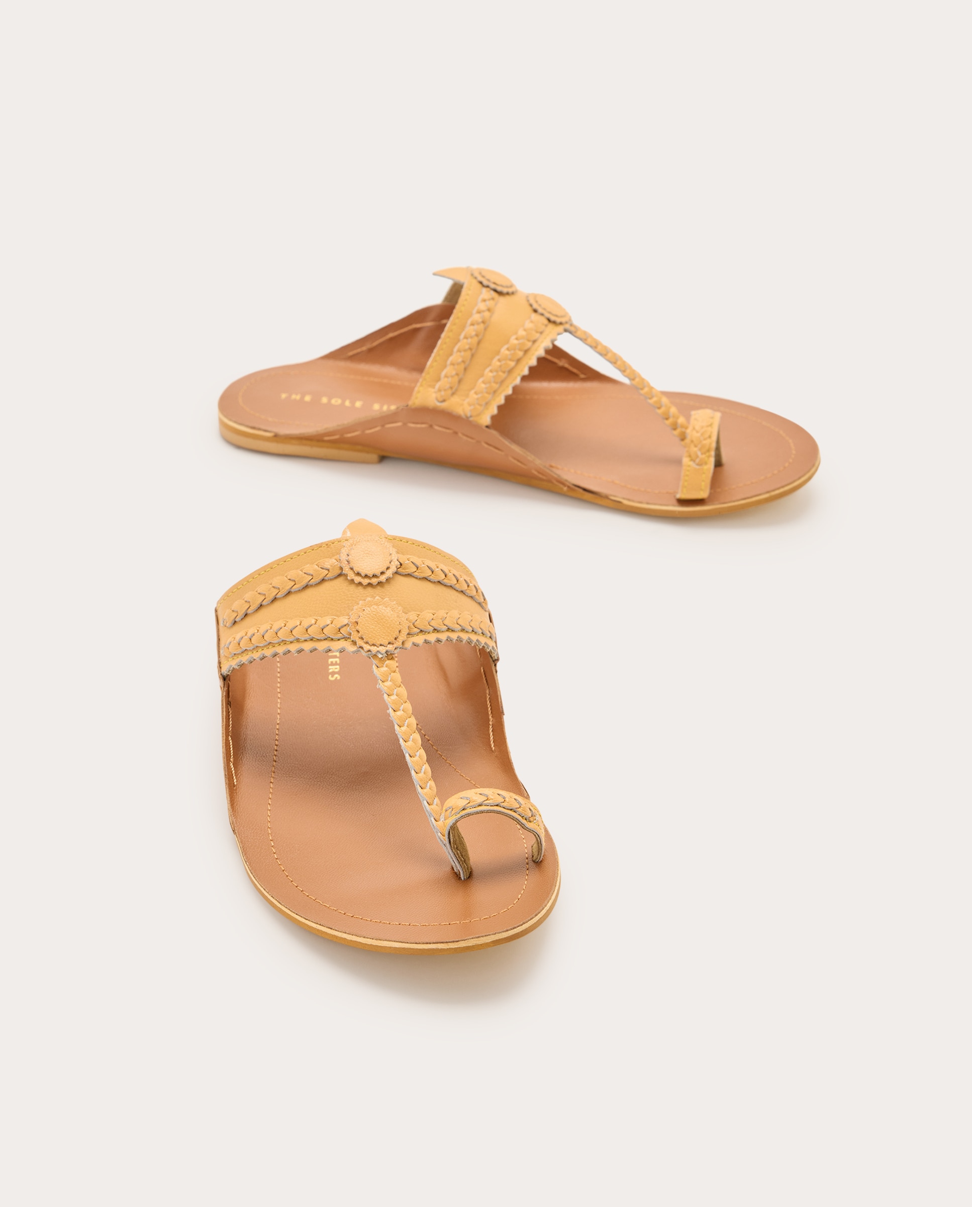 Sandalias planas Two Tones - Camel Camel-5