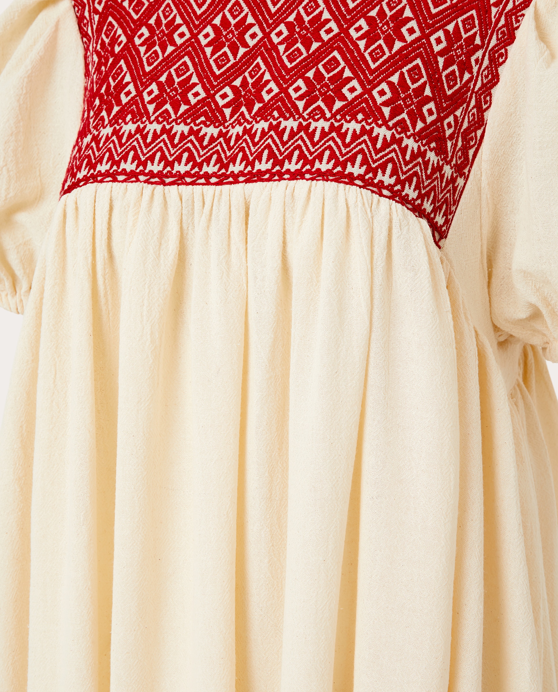 Vestido Midi Petra de Algodão Vermelho-3