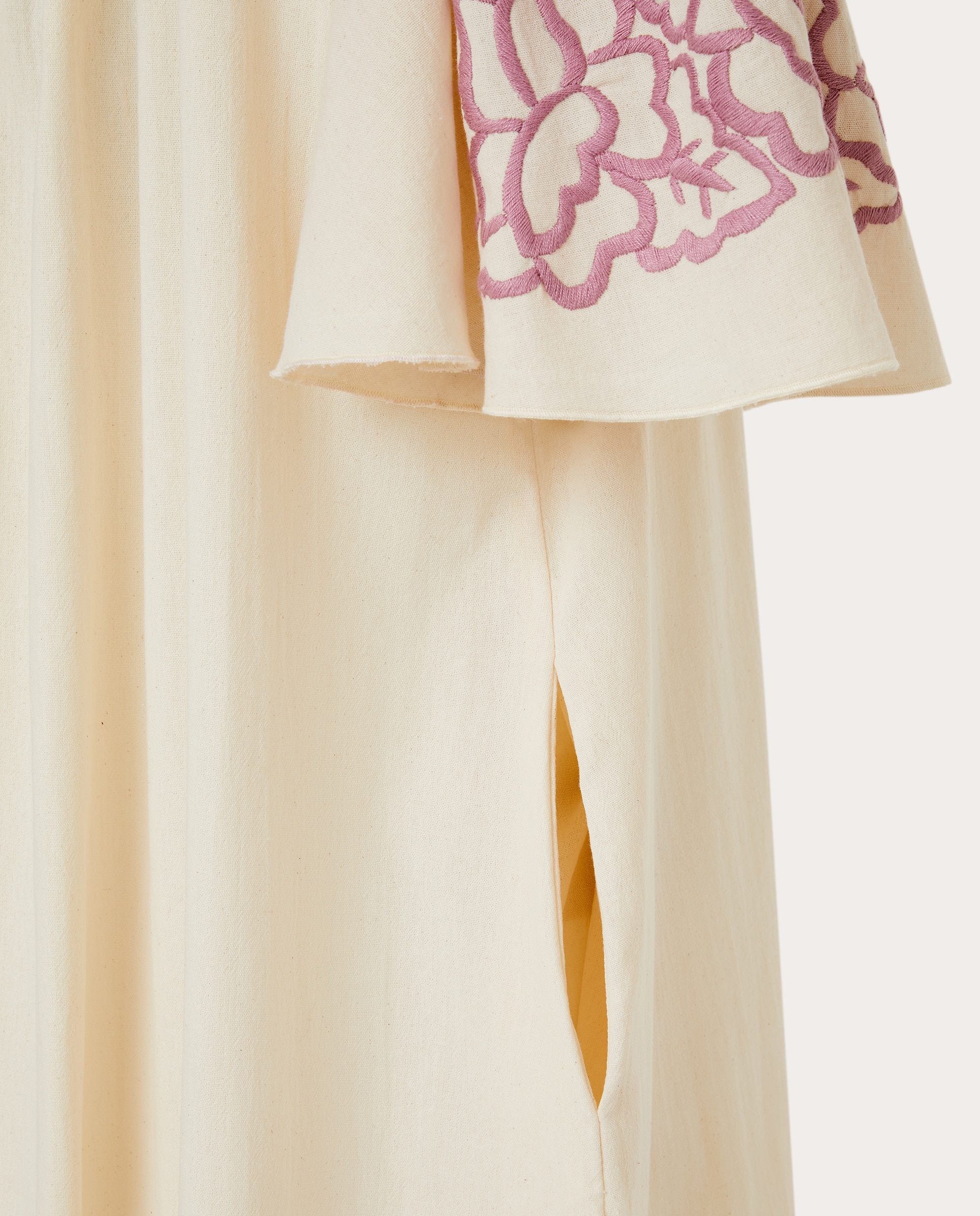 Vestido Midi Rosita de Algodão Natural-4