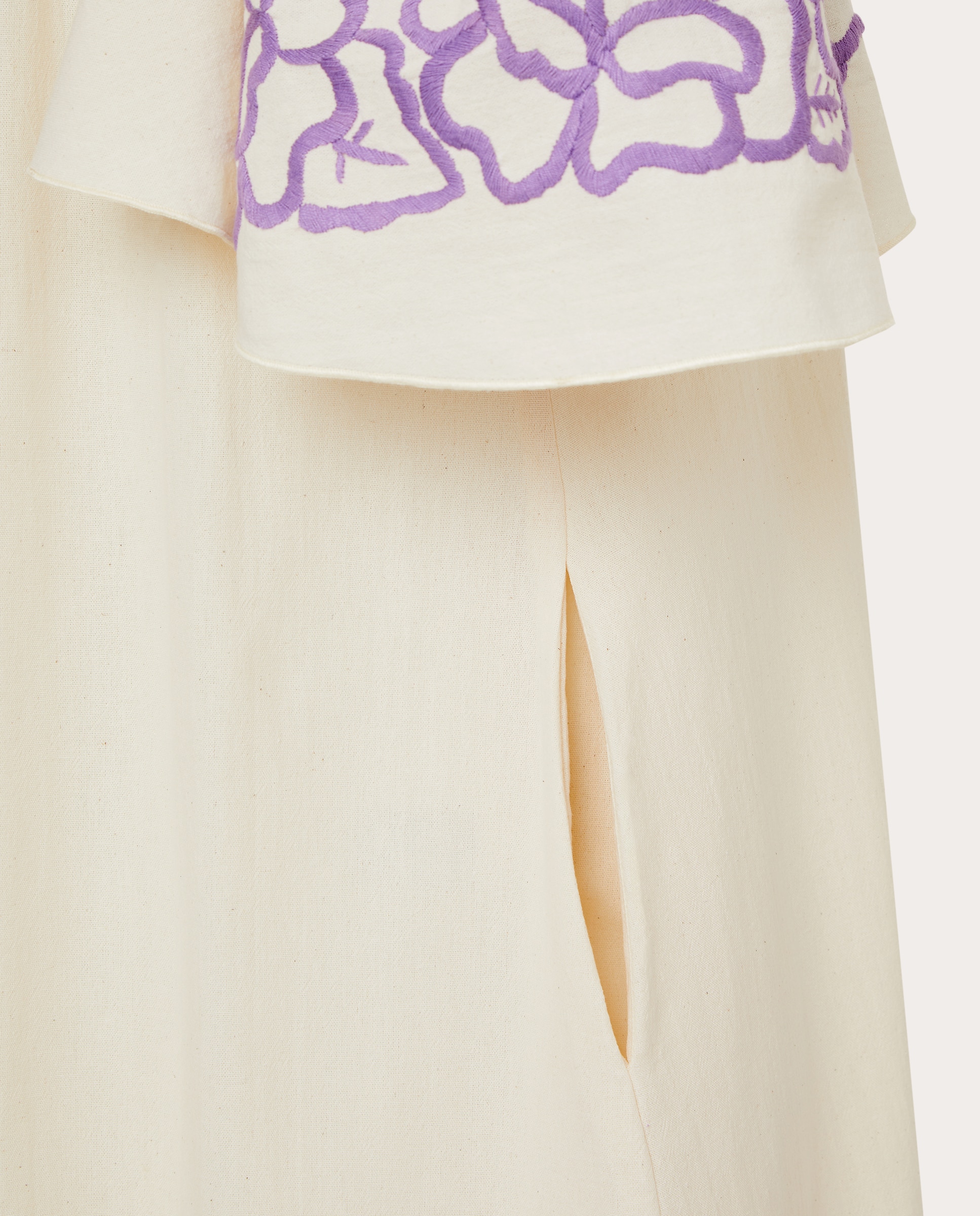 Vestido Midi Rosita de Algodão Natural-4