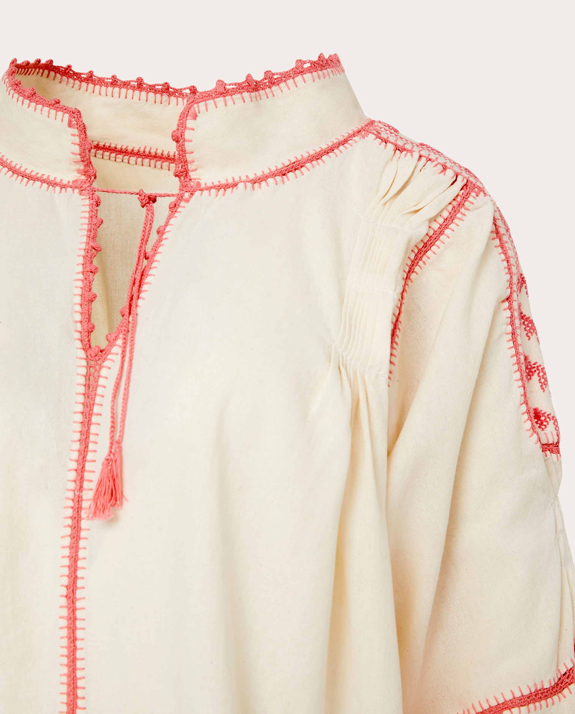 Blusa Roberta de Algodão Coral-3