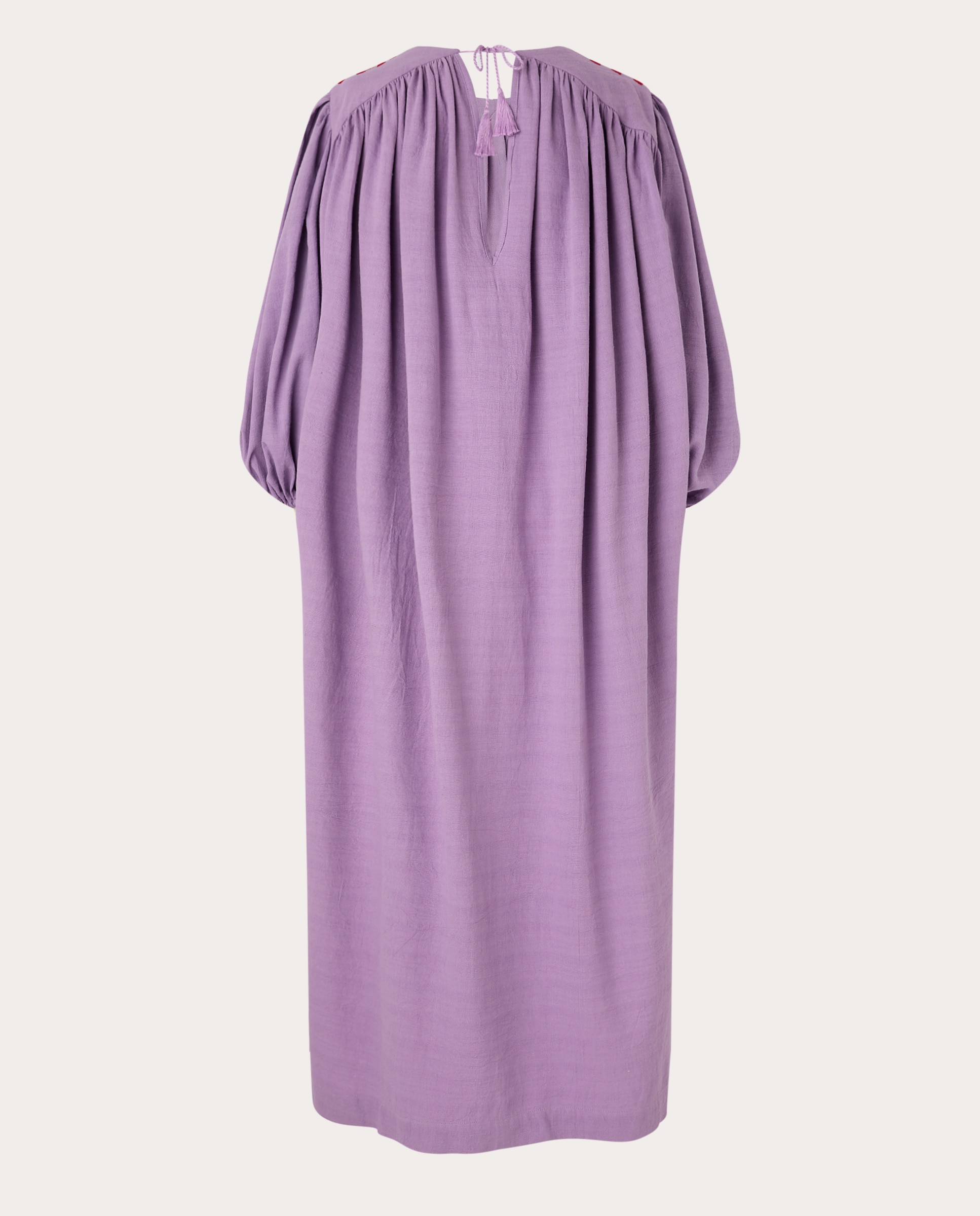 Vestido Alberta de Algodão Roxo-2