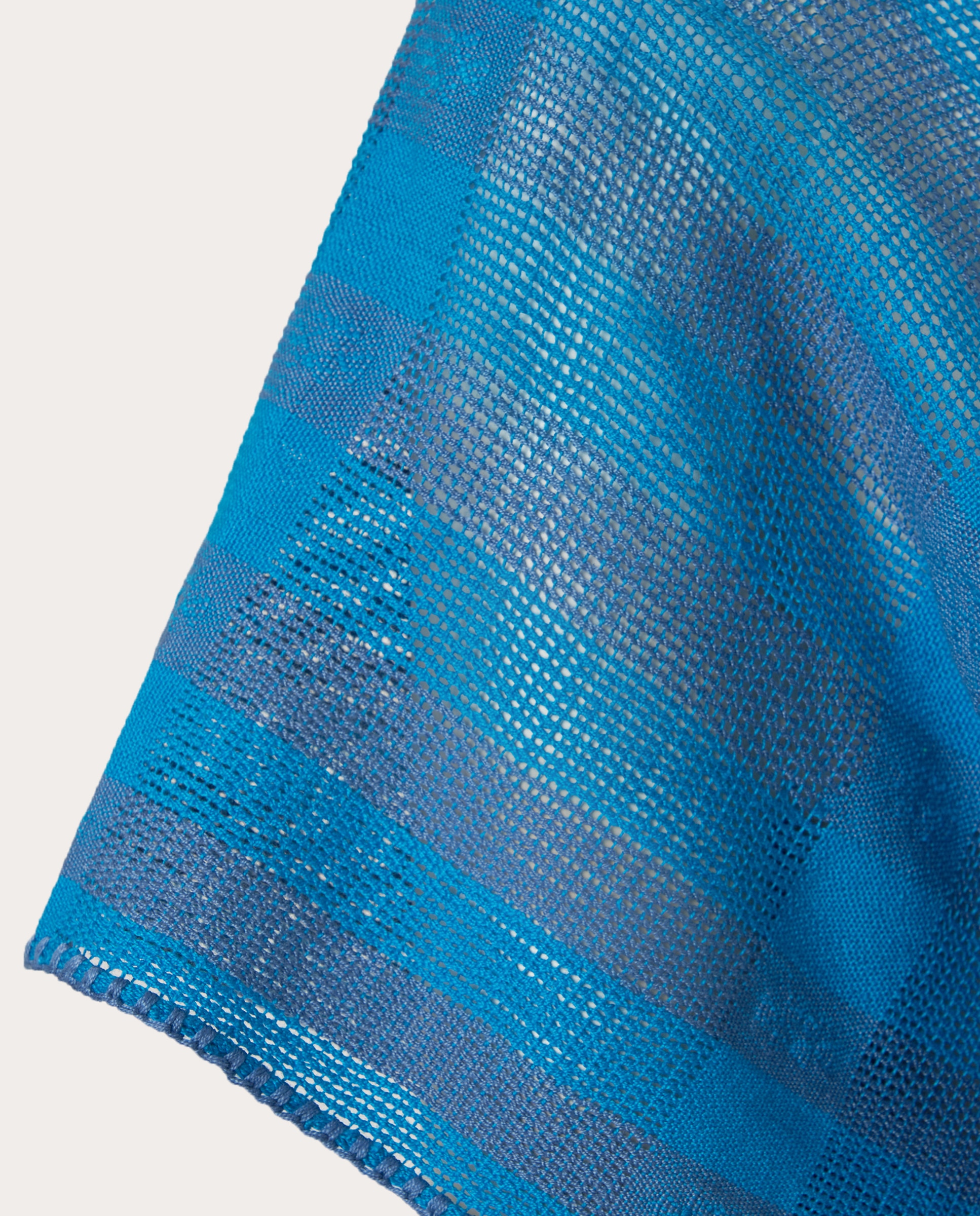 Poncho Valentina de Lã Azul-4