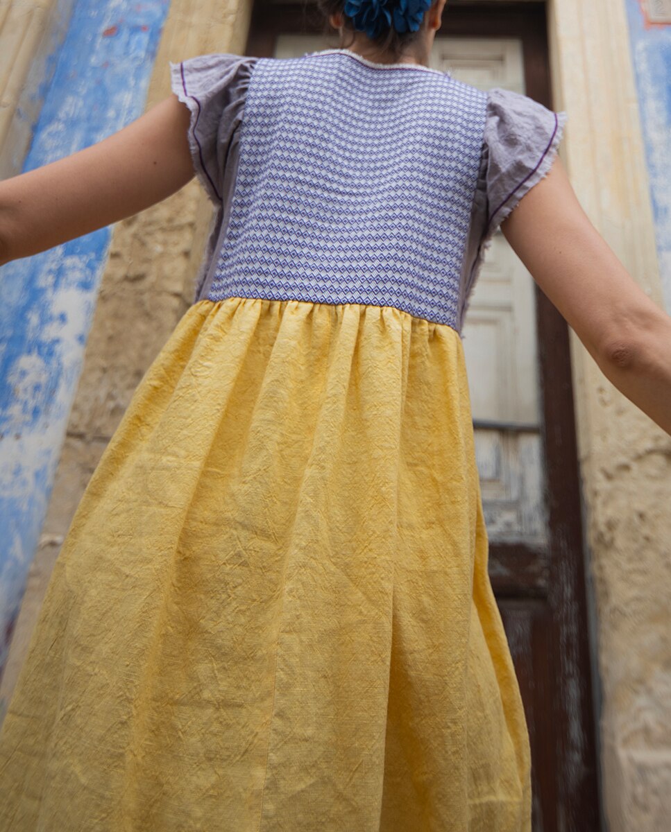 Vestido Midi Aloe Jilly Amarelo-11
