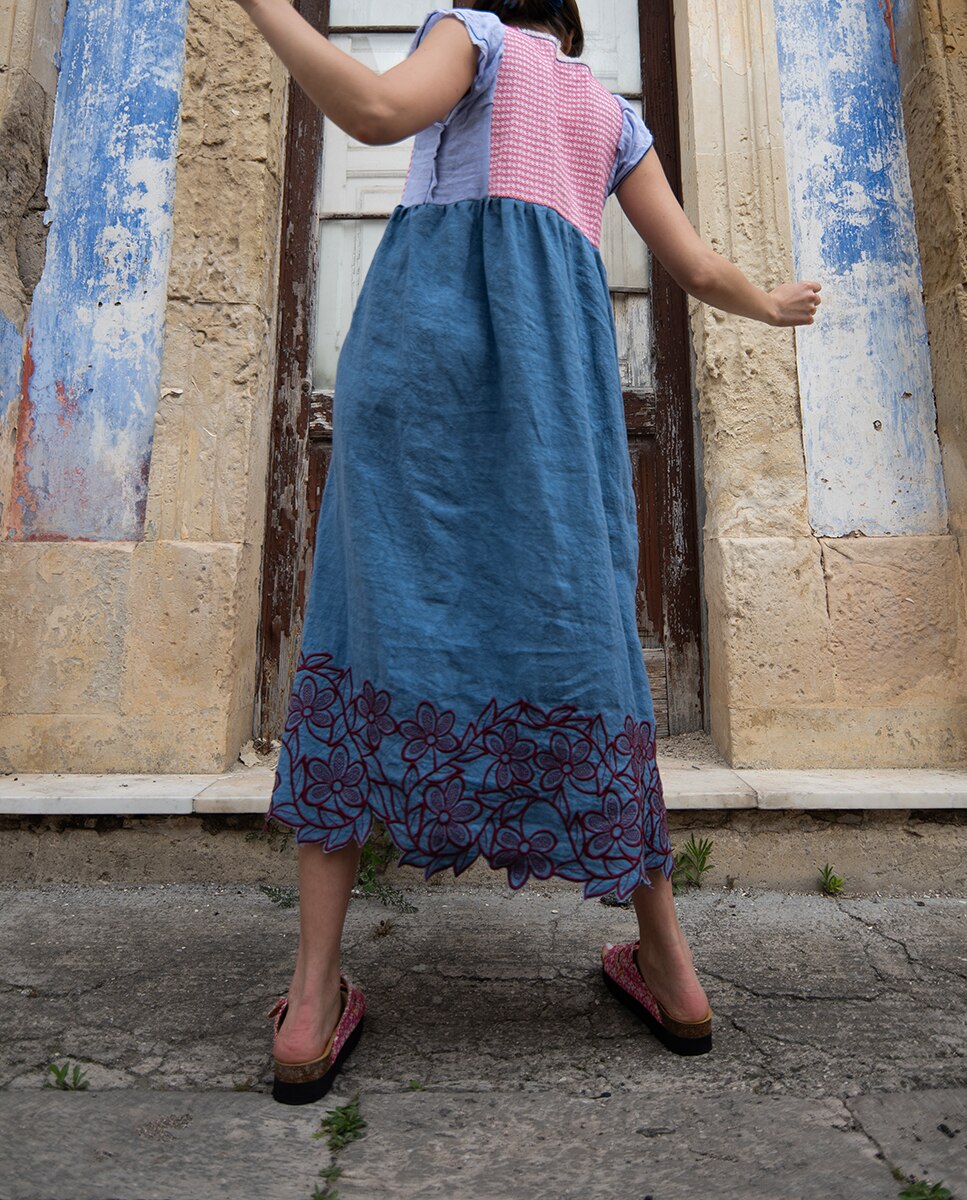 Vestido Midi Aloe Jilly Azul-10