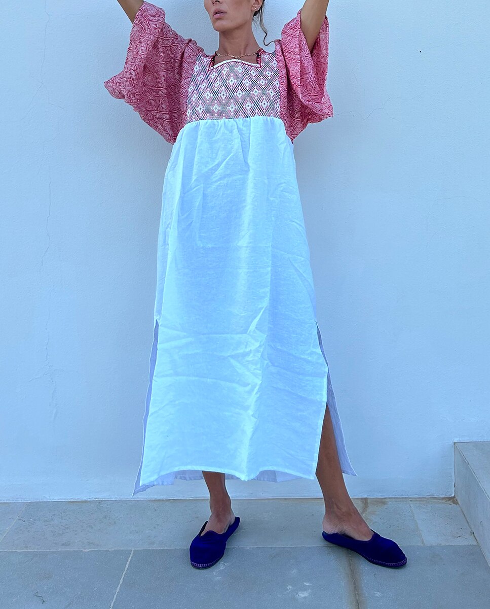 Vestido Comprido Laura Branco-9