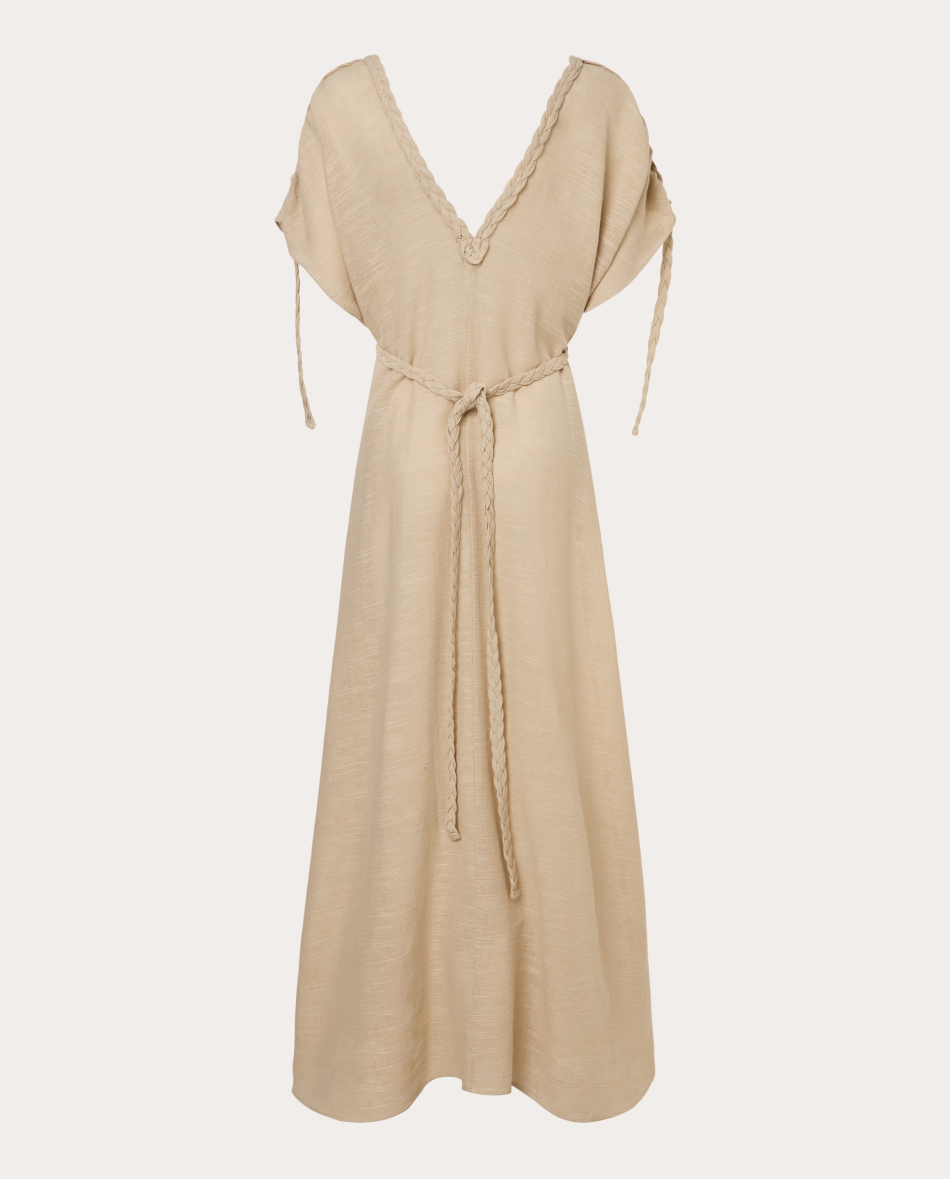 Vestido Comprido Melia Bege-2