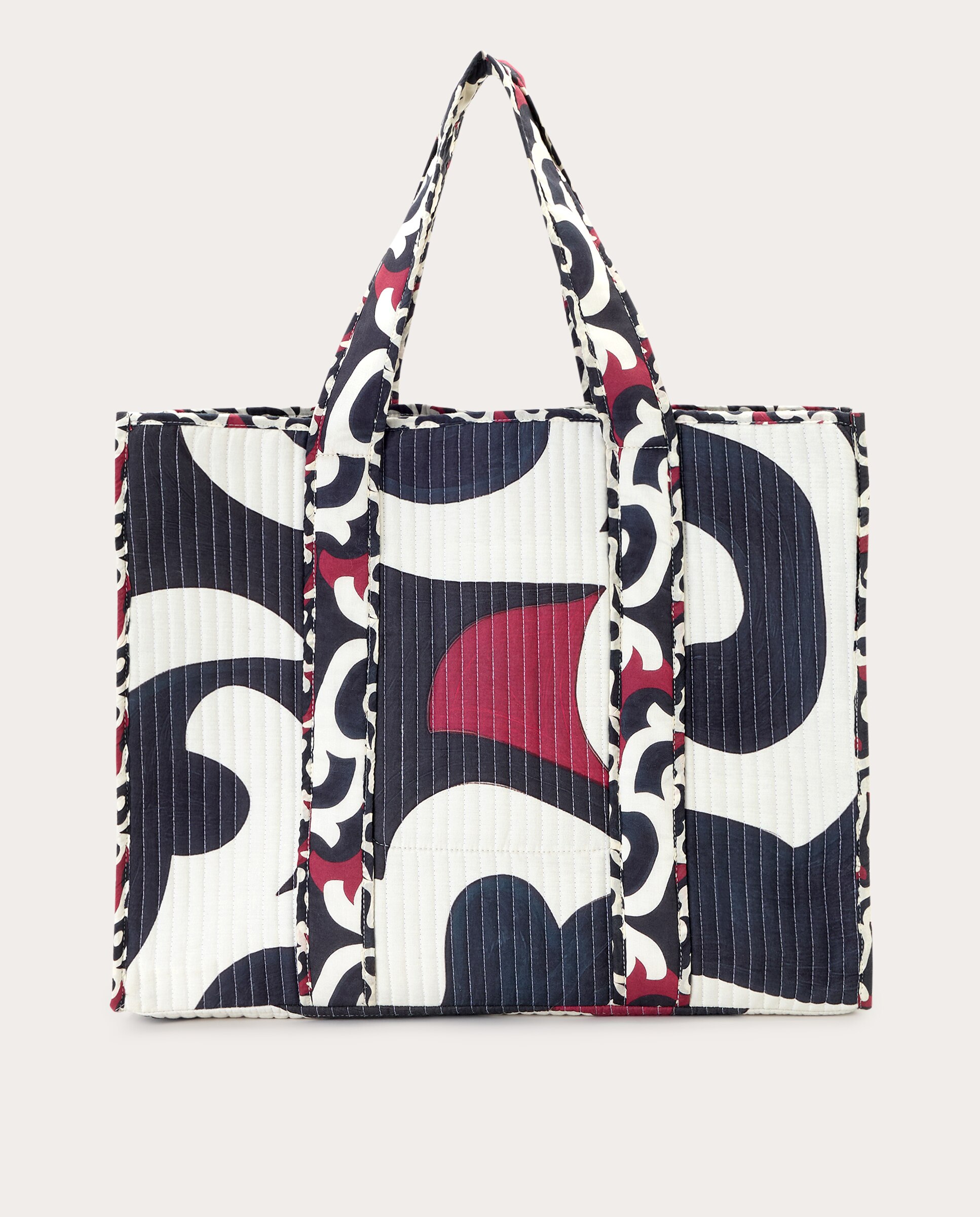 Mala Shopper Rodeo de Algodão Preto-2