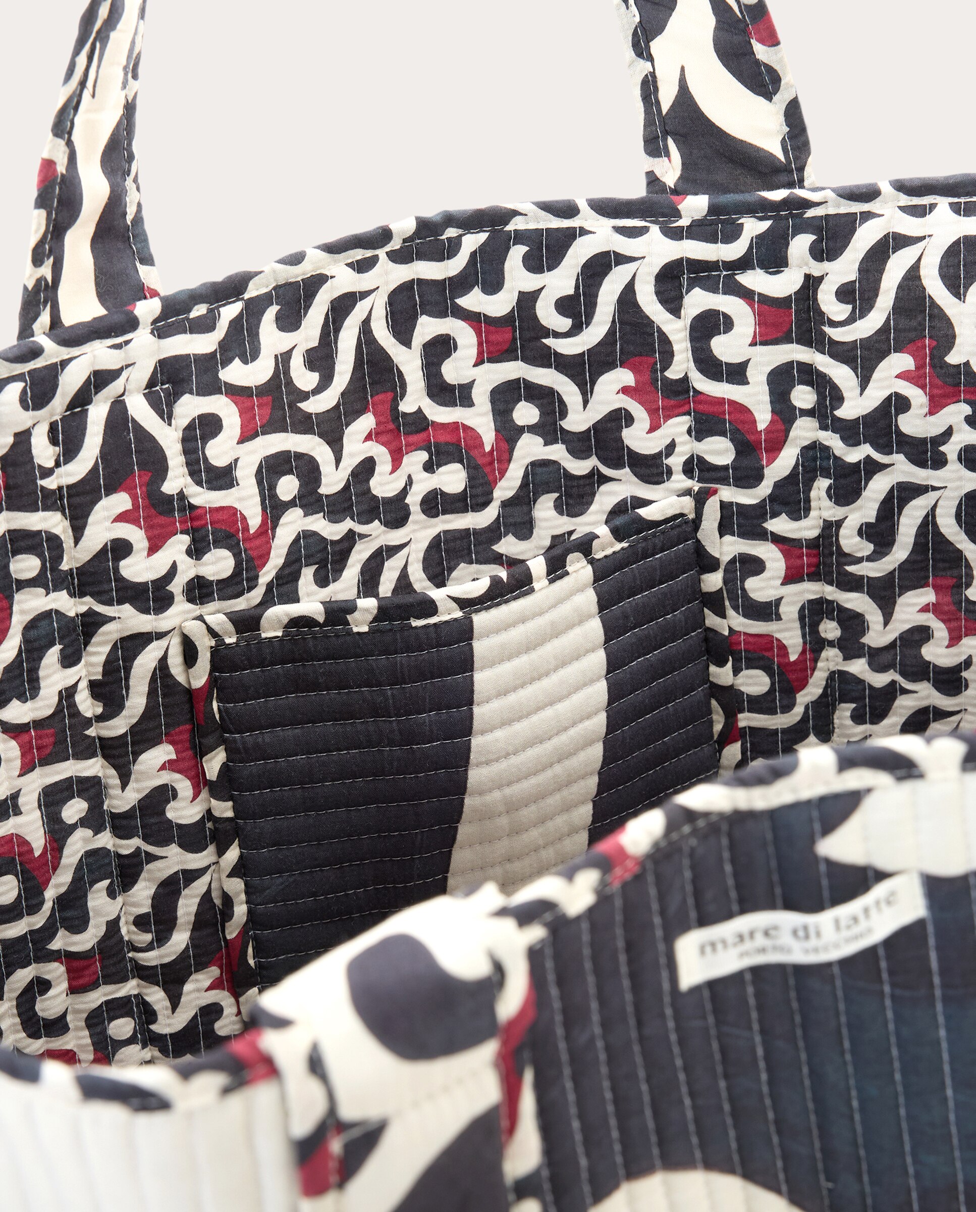Mala Shopper Rodeo de Algodão Preto-4