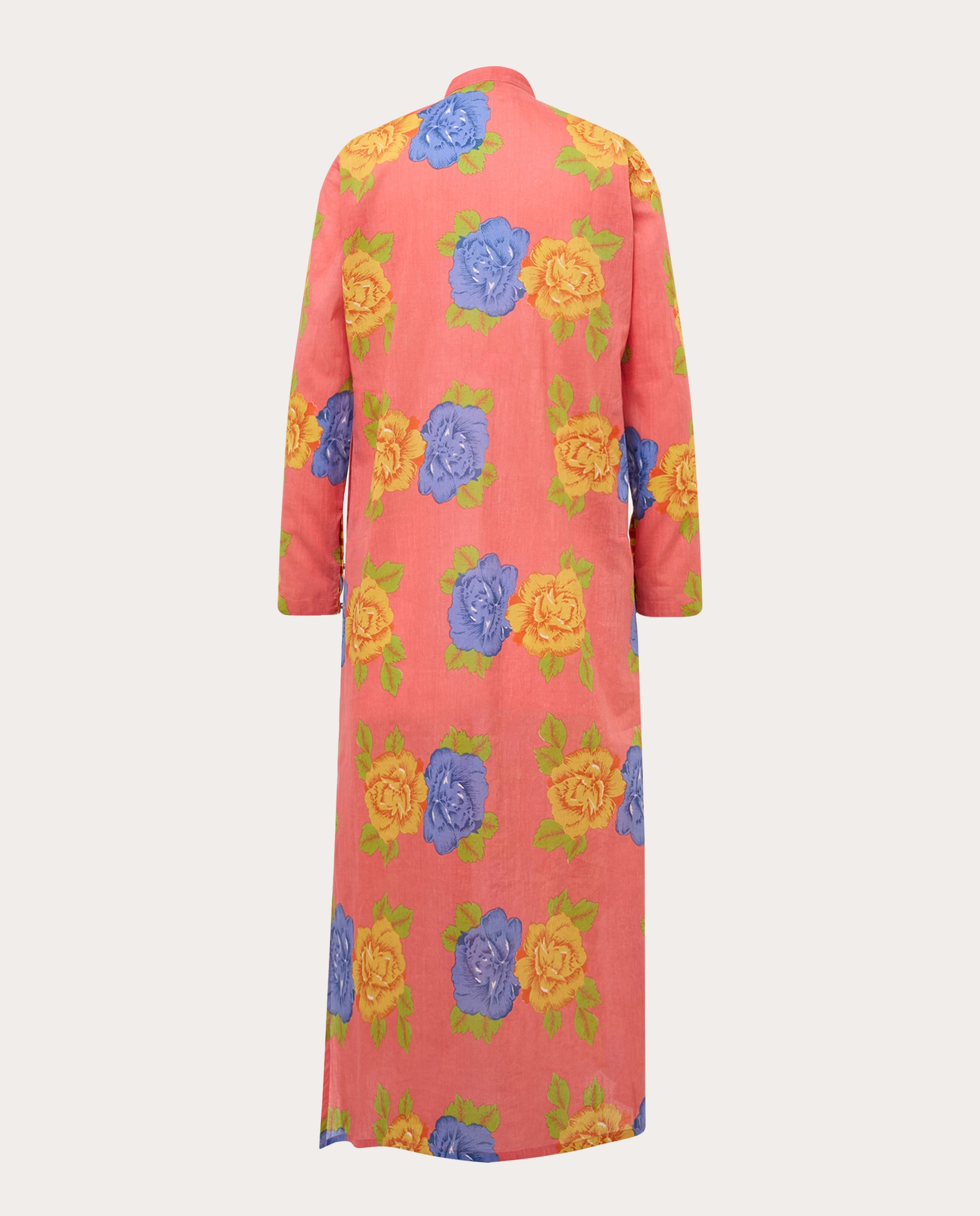 Kaftan Comprido de Algodão Laranja-2