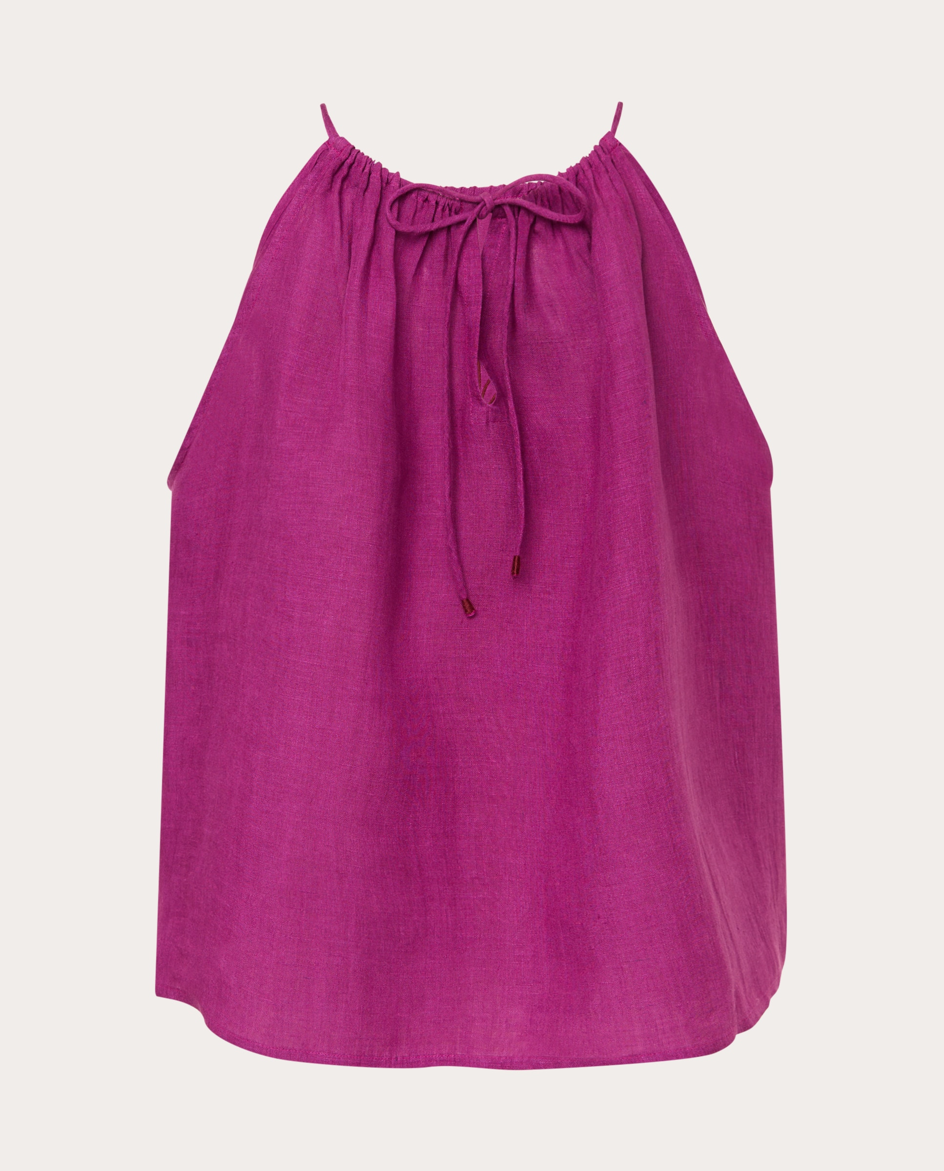 Top de Linho Fúcsia-2