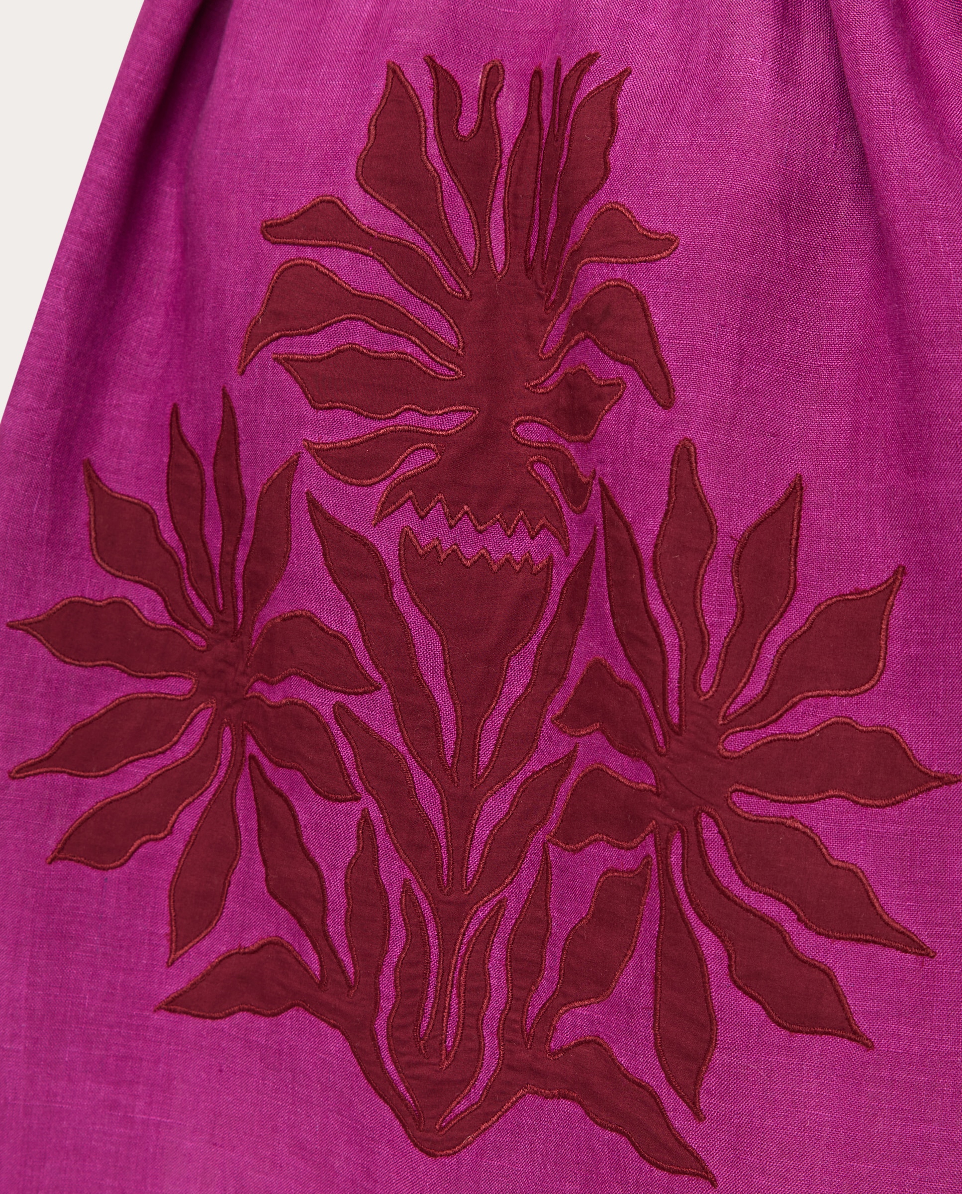 Top de Linho Fúcsia-3