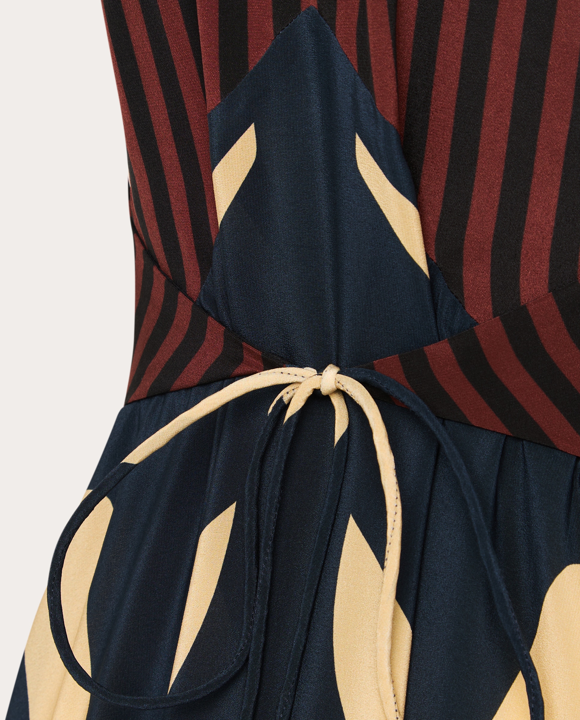 Vestido Comprido Summer de Seda Multicolor-5