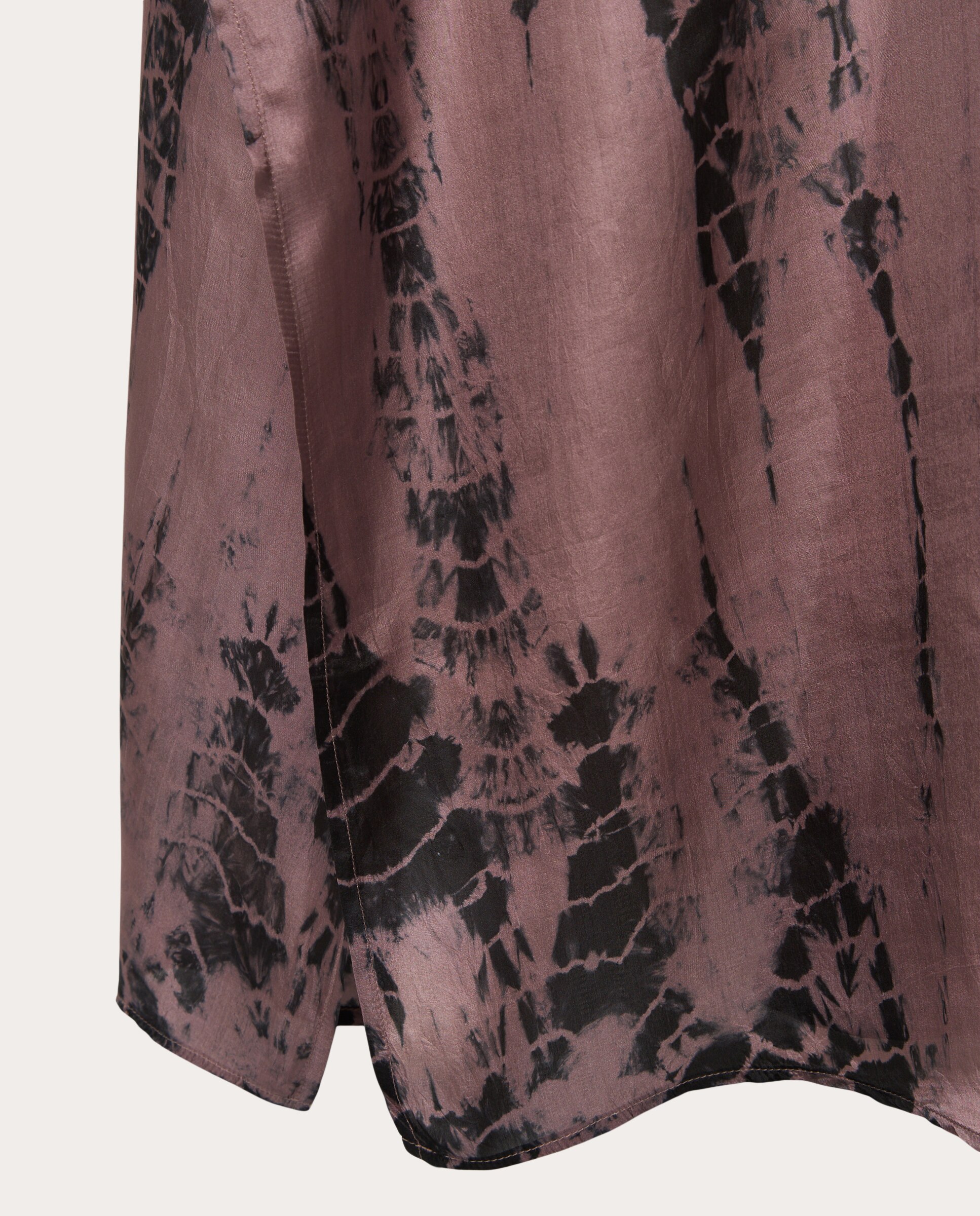 Kaftan Sol de Seda Castanho-4