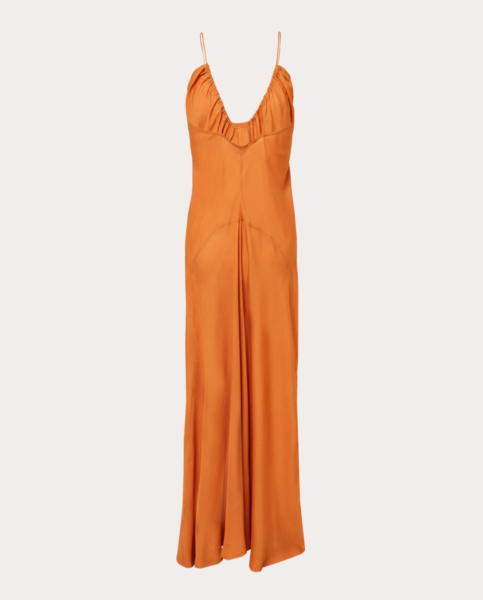 Vestido Comprido Zoe Laranja-2