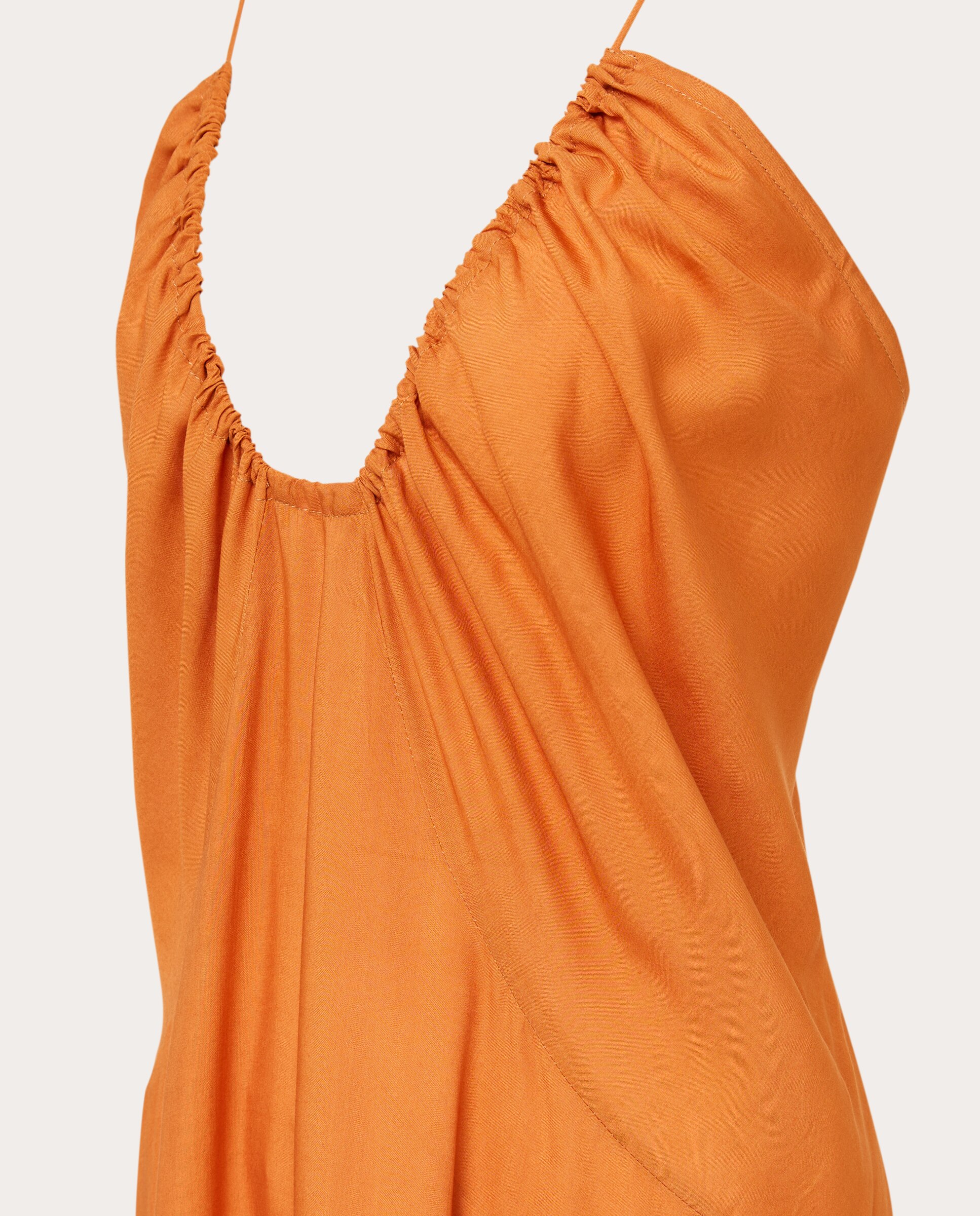 Vestido Comprido Zoe Laranja-3