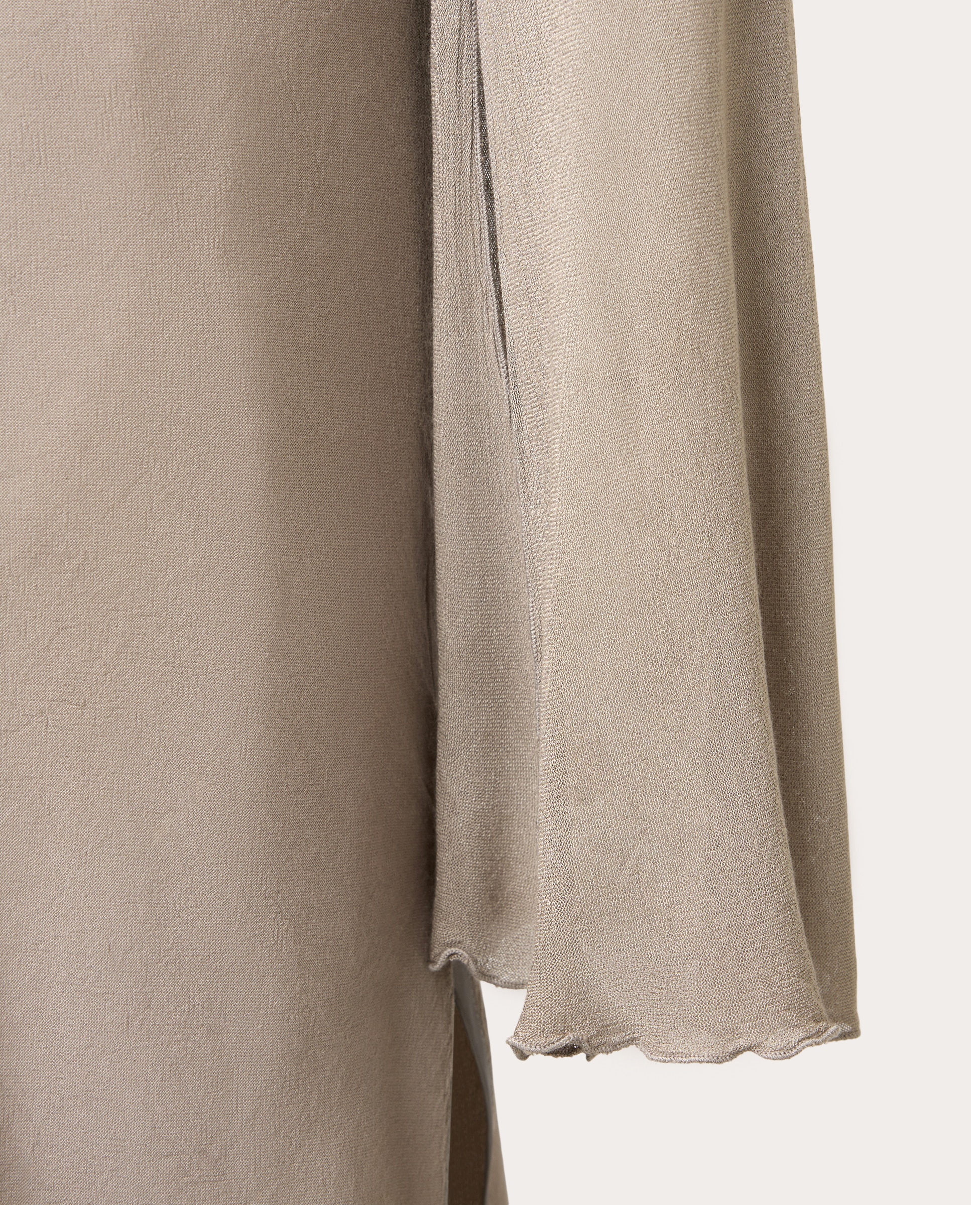 Vestido comprido Bege-4