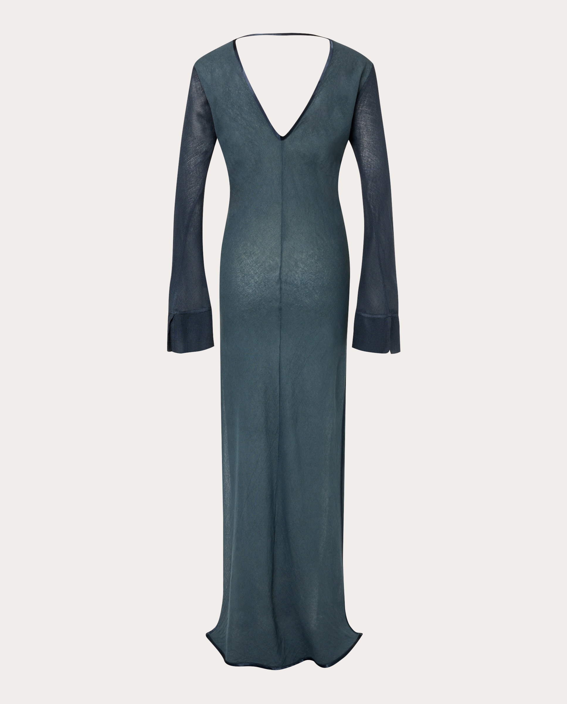 Vestido comprido Azul-acinzentado-2